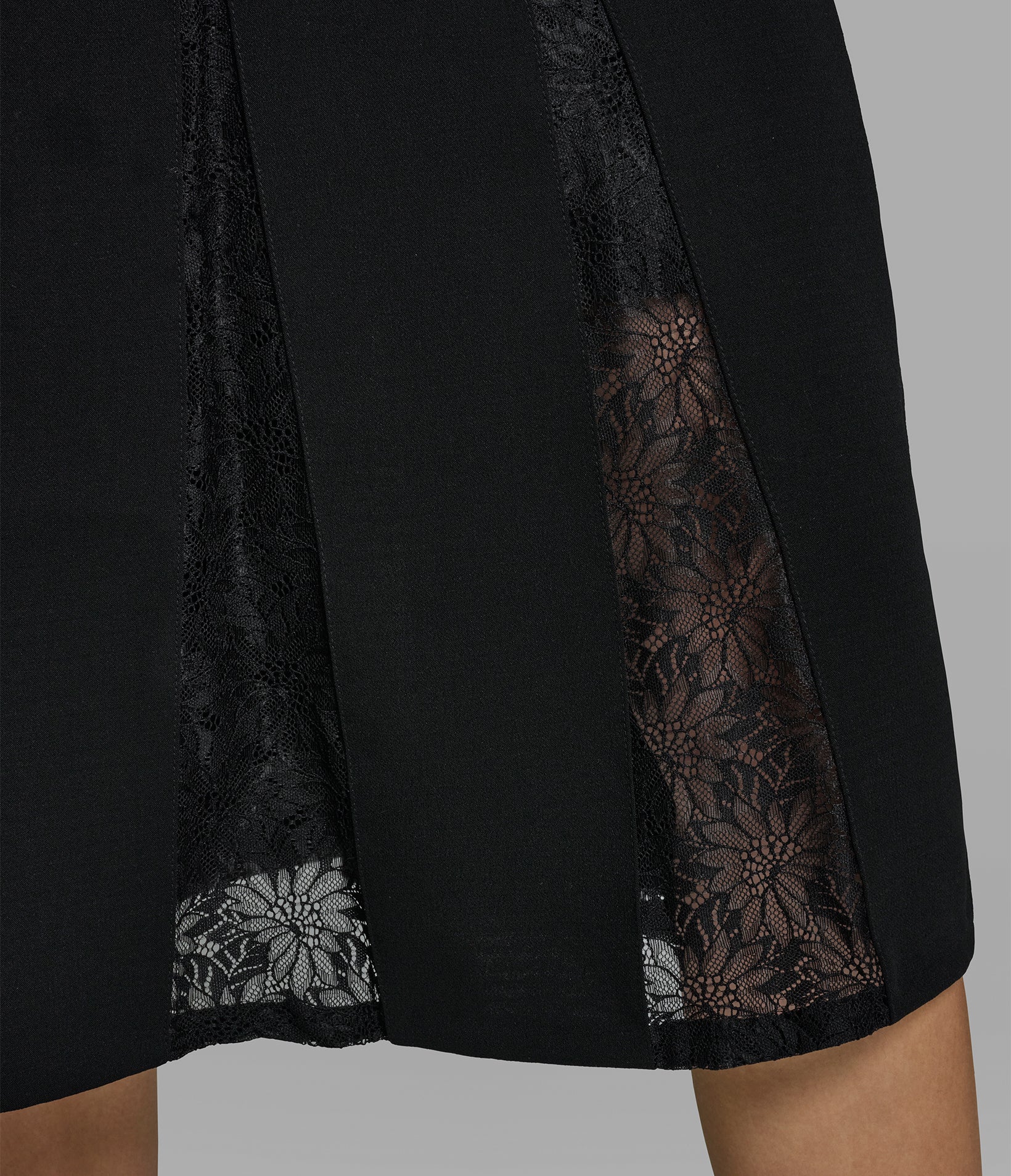 LACE PANELED PLEATED MIDI SKIRT VIEW 6 | Women's Pants & Skirts