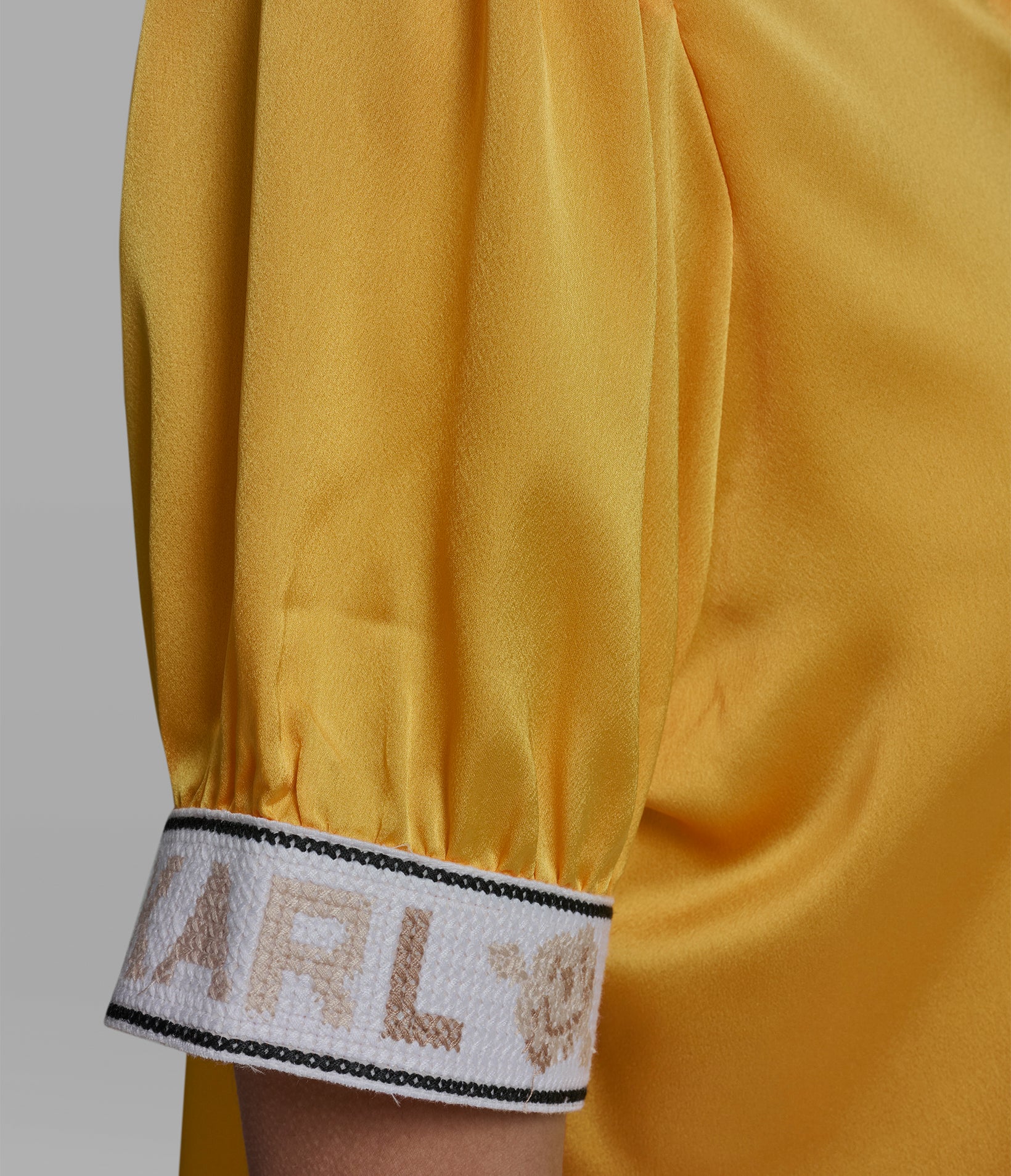 KARL CUFF LOGO BLOUSE VIEW 6 | Women's Tops & Sweaters