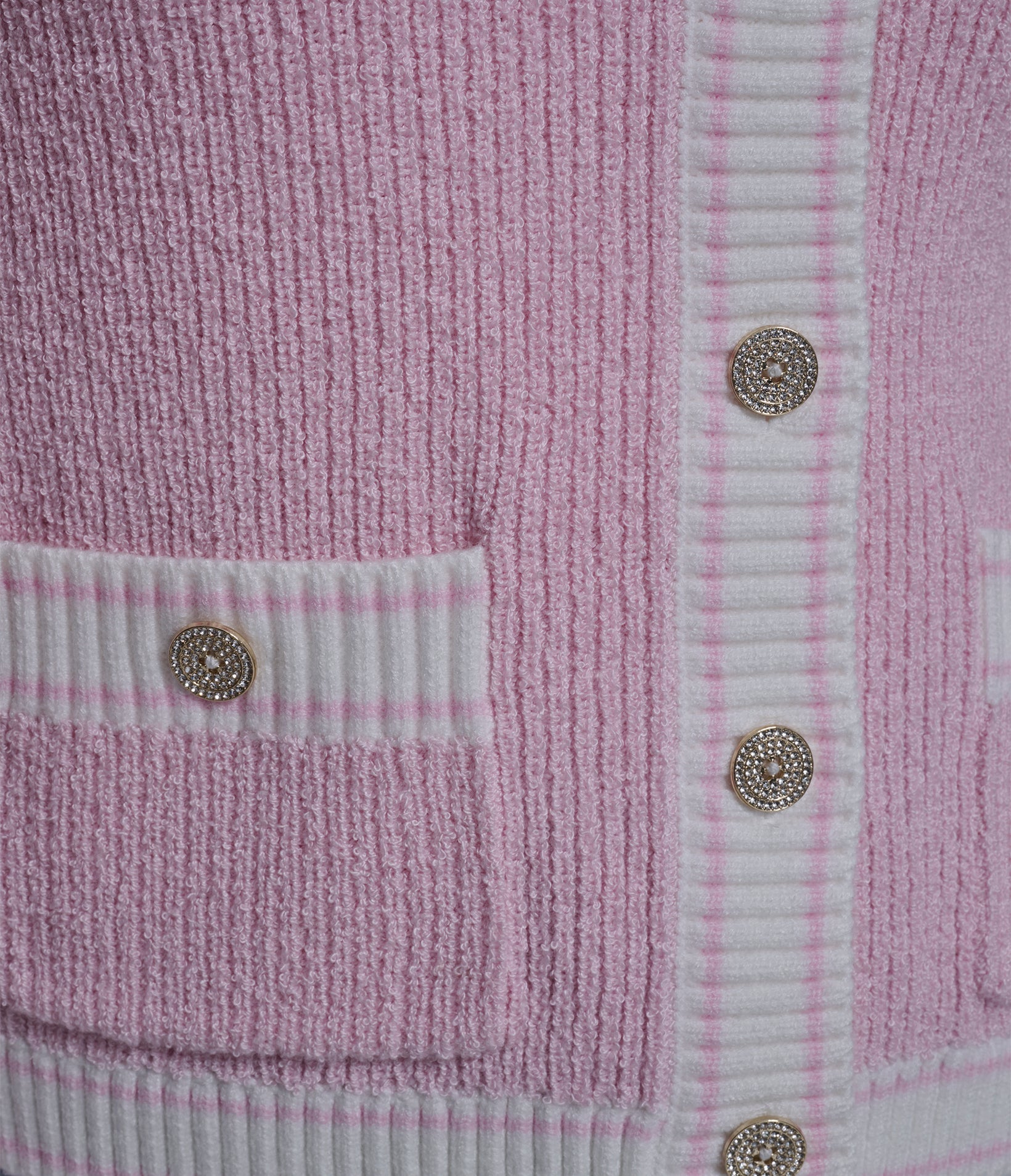 TEXTURED CONTRAST TRIM CARDIGAN VIEW 6 | New Arrivals