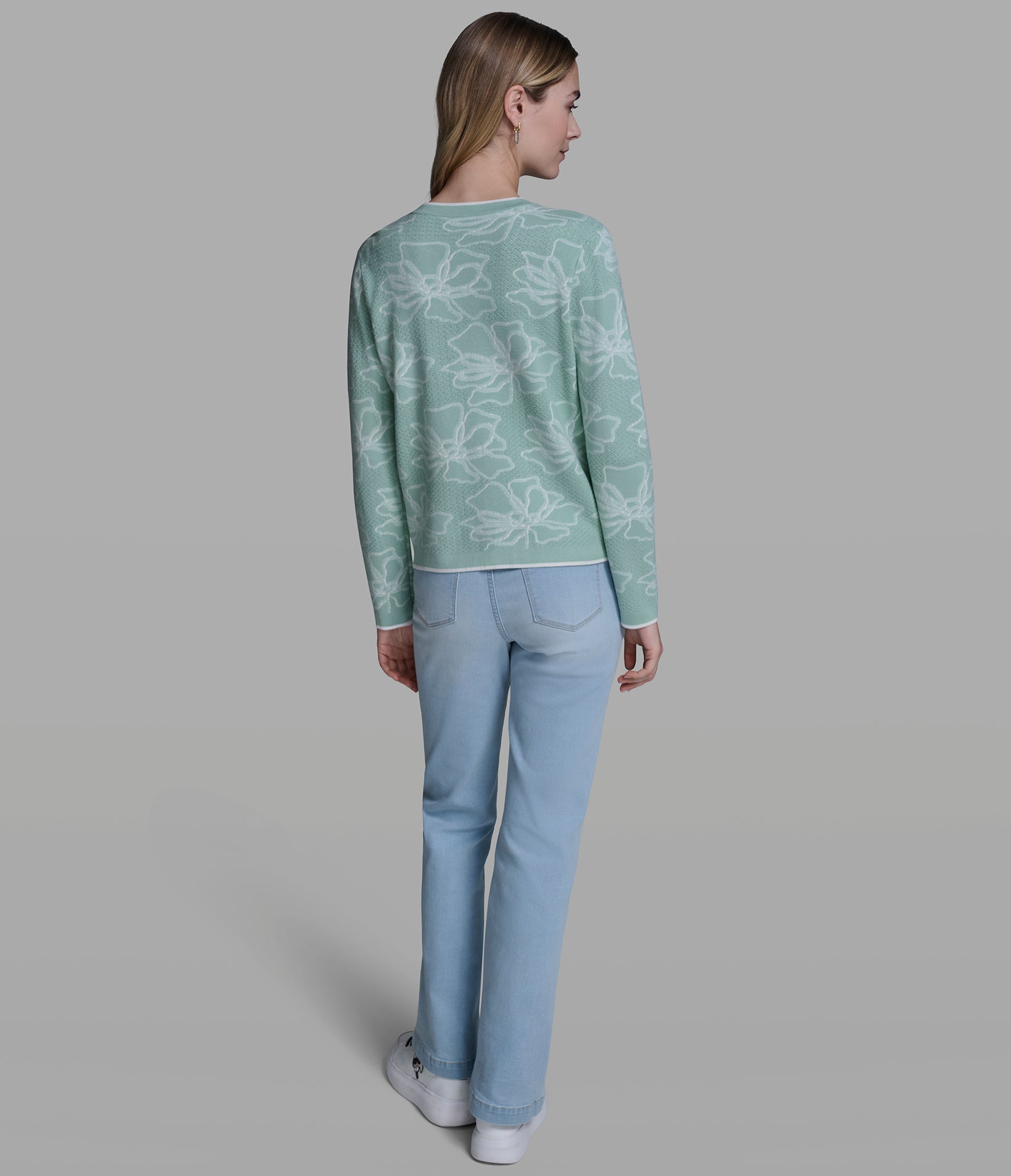 FLORAL PATTERN CARDIGAN VIEW 5 | New Arrivals