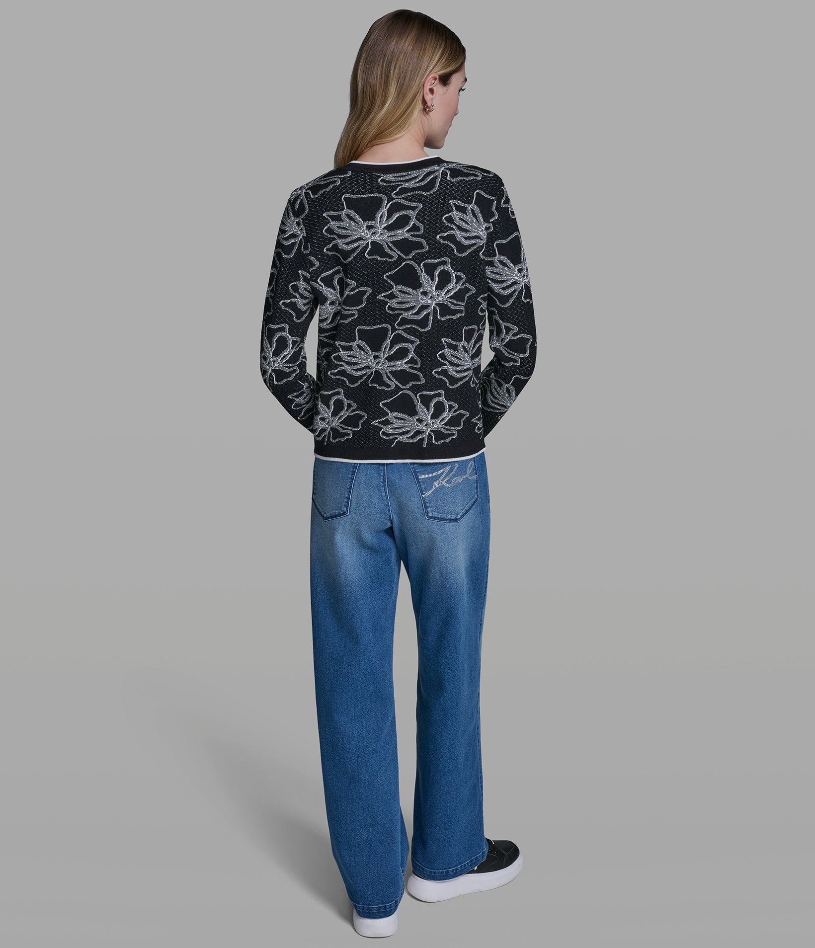 FLORAL PATTERN CARDIGAN VIEW 5 | New Arrivals