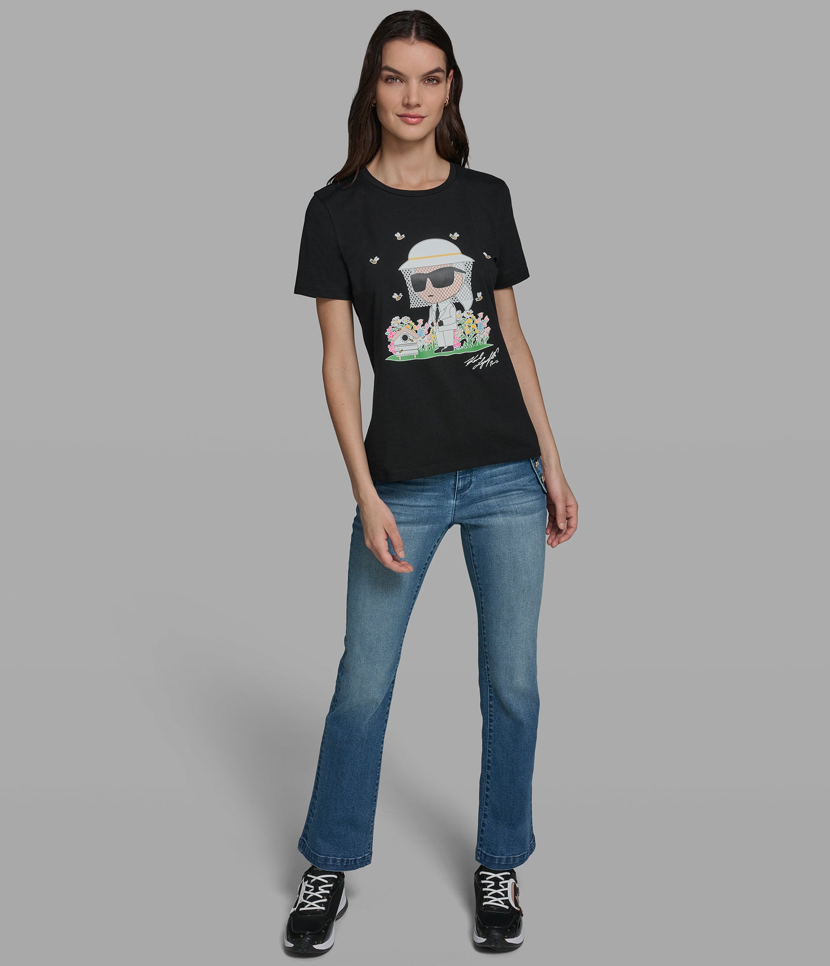 BEE KEEPER KARL LOGO TEE VIEW 4 | New Women's Clothing