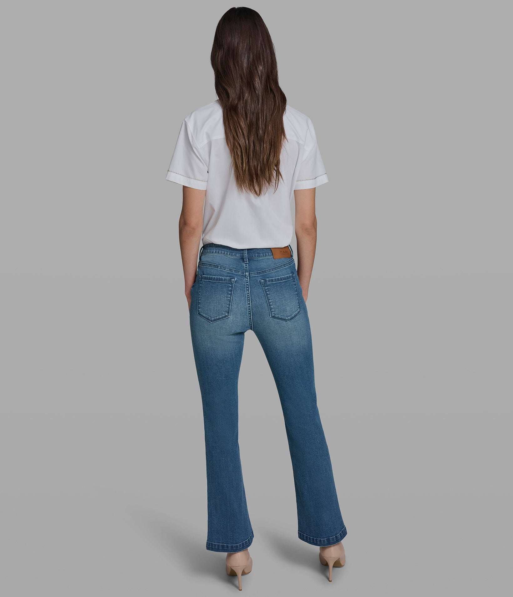 BUTTON POCKET DENIM JEANS VIEW 5 | Women's Denim