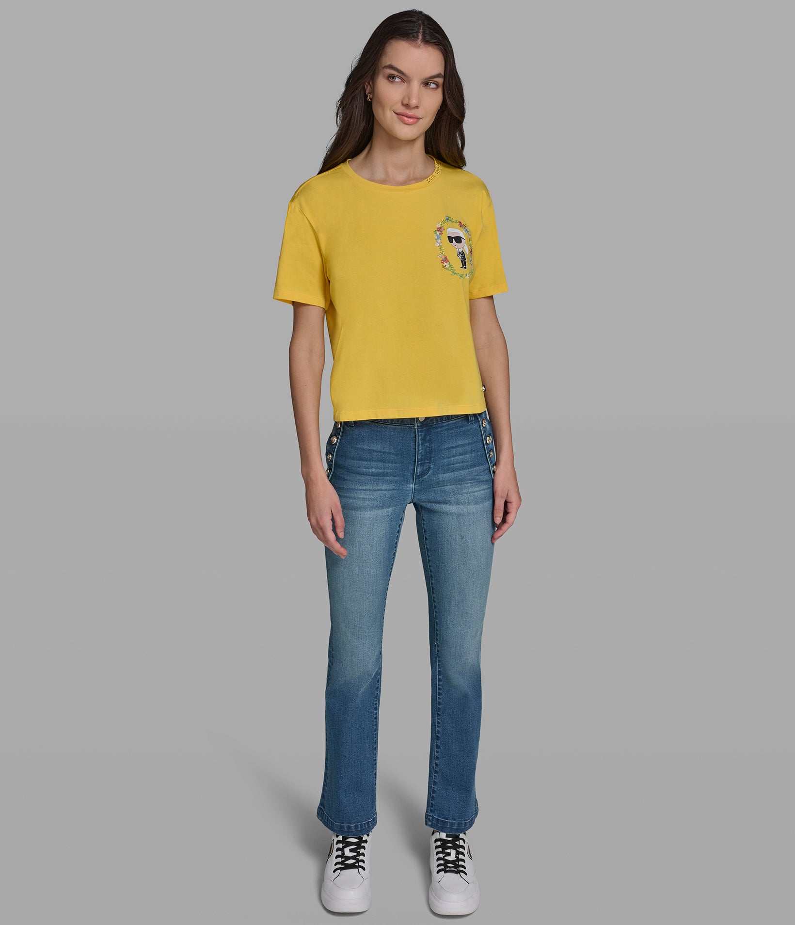 FLORAL FRAME KARL TEE VIEW 4 | Women's Spring Collection