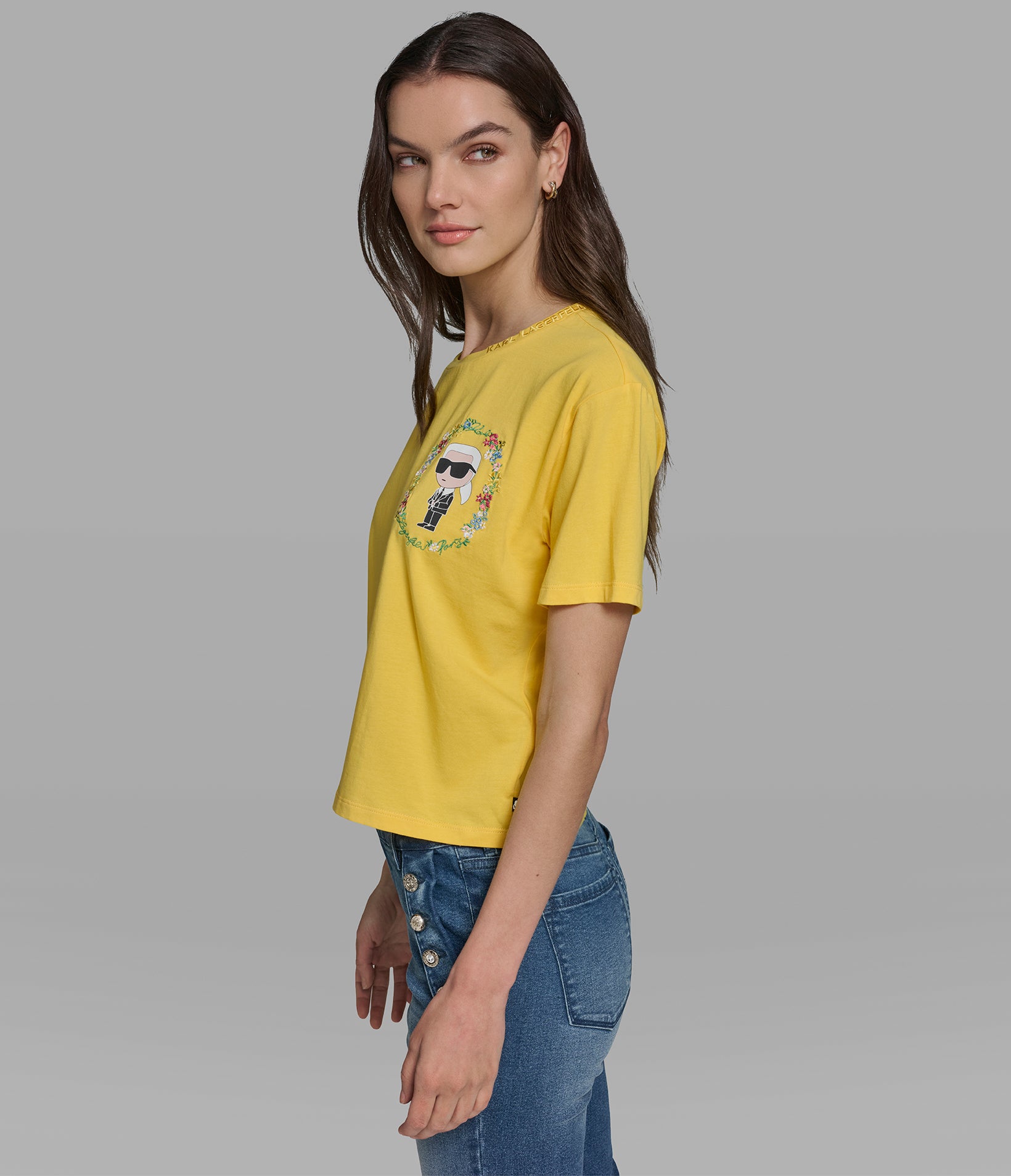 FLORAL FRAME KARL TEE VIEW 3 | Women's Spring Collection