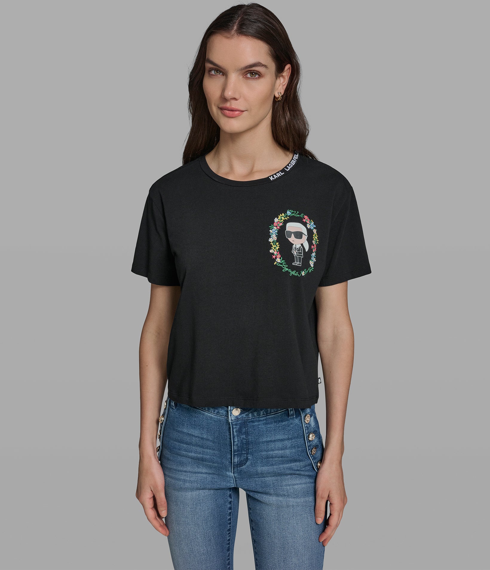 FLORAL FRAME KARL TEE VIEW 4 | Women's Spring Collection