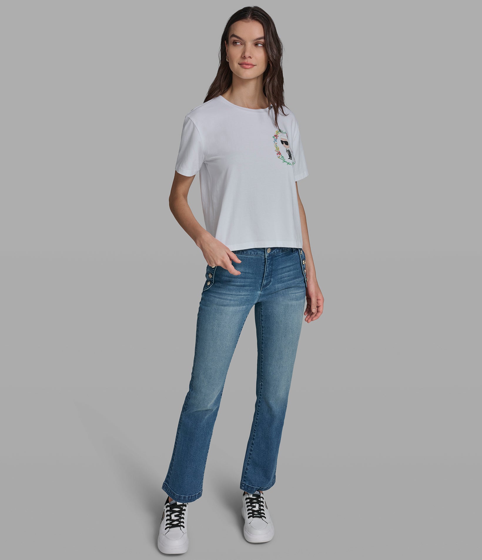 FLORAL FRAME KARL TEE VIEW 4