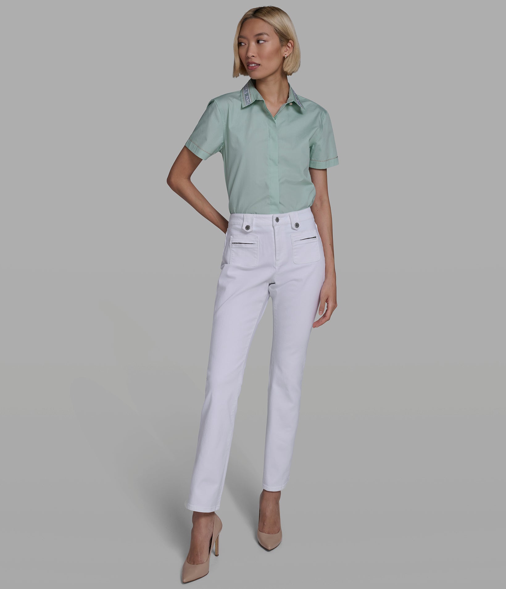 HIGH RISE DENIM JEANS VIEW 4 | Women's Denim