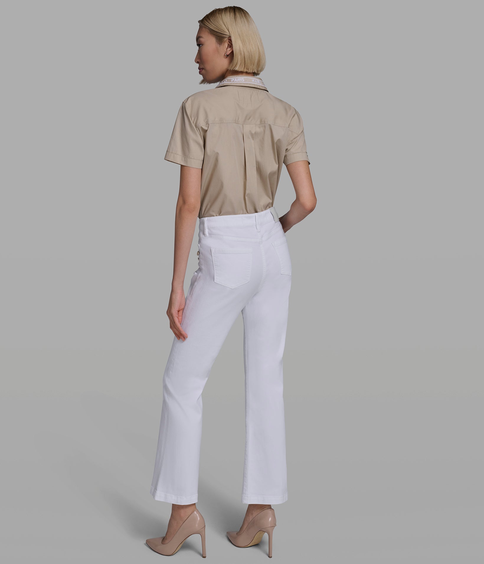 STUDDED POCKET STRAIGHT LEG JEAN VIEW 6