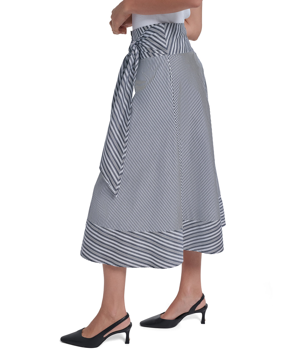 SKIRT WITH WAIST TIE VIEW 3