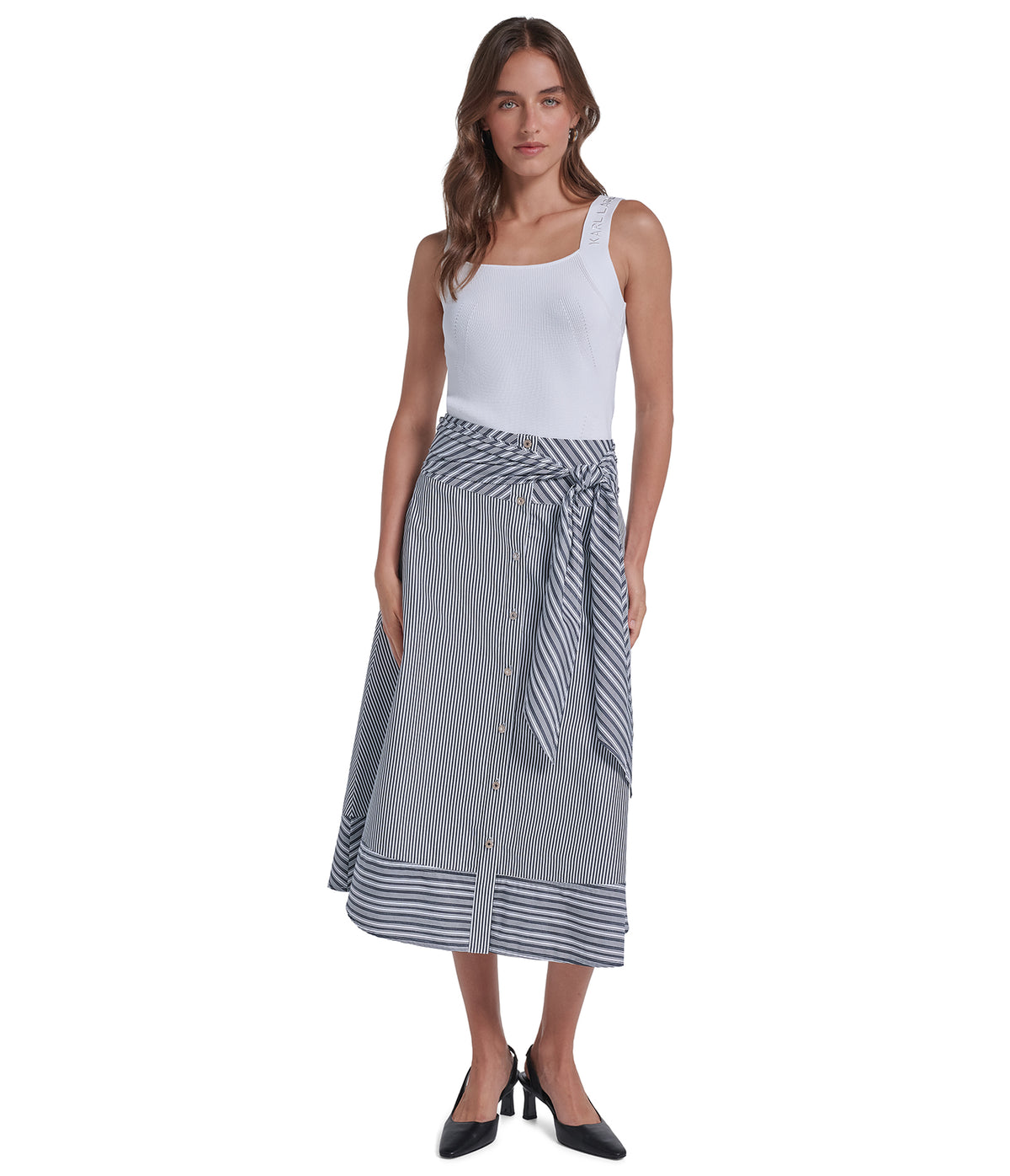 SKIRT WITH WAIST TIE VIEW 4