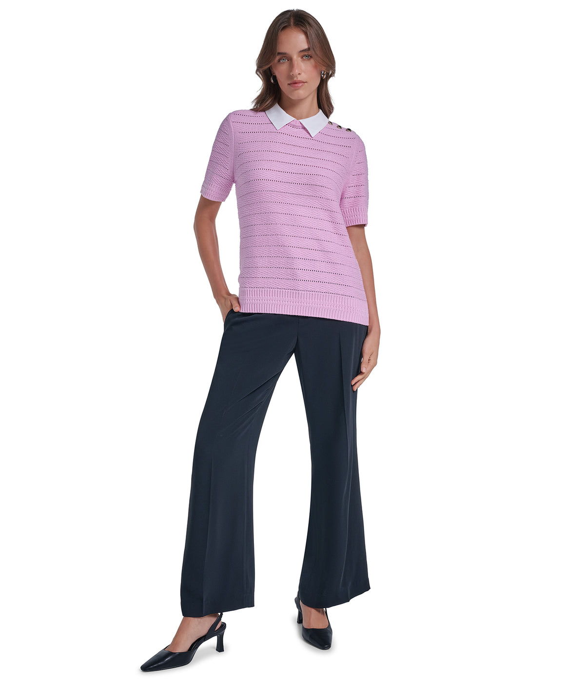 SHORT SLEEVE SWEATER VIEW 4