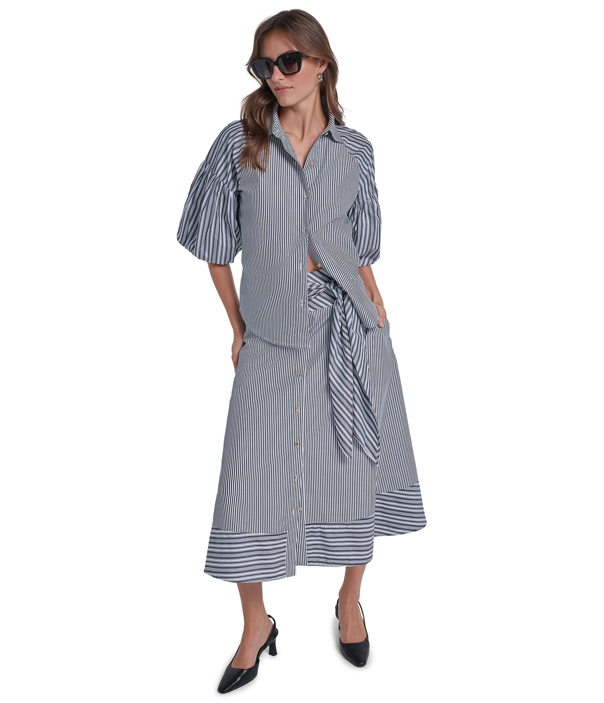 BUBBLE SLEEVE SHIRT VIEW 1