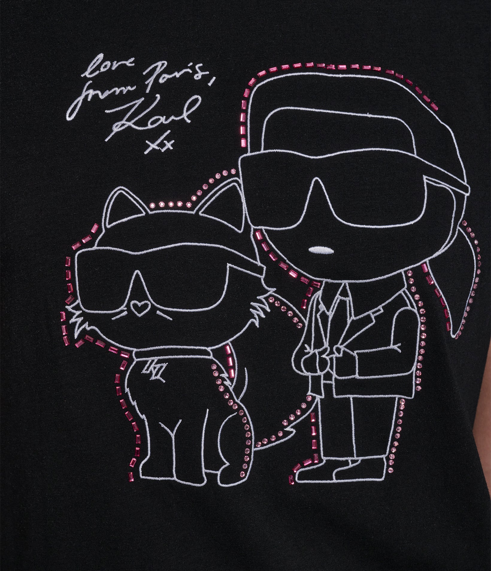 EMBELLISHED DUO OUTLINE TEE VIEW 6 | Women's Clothing