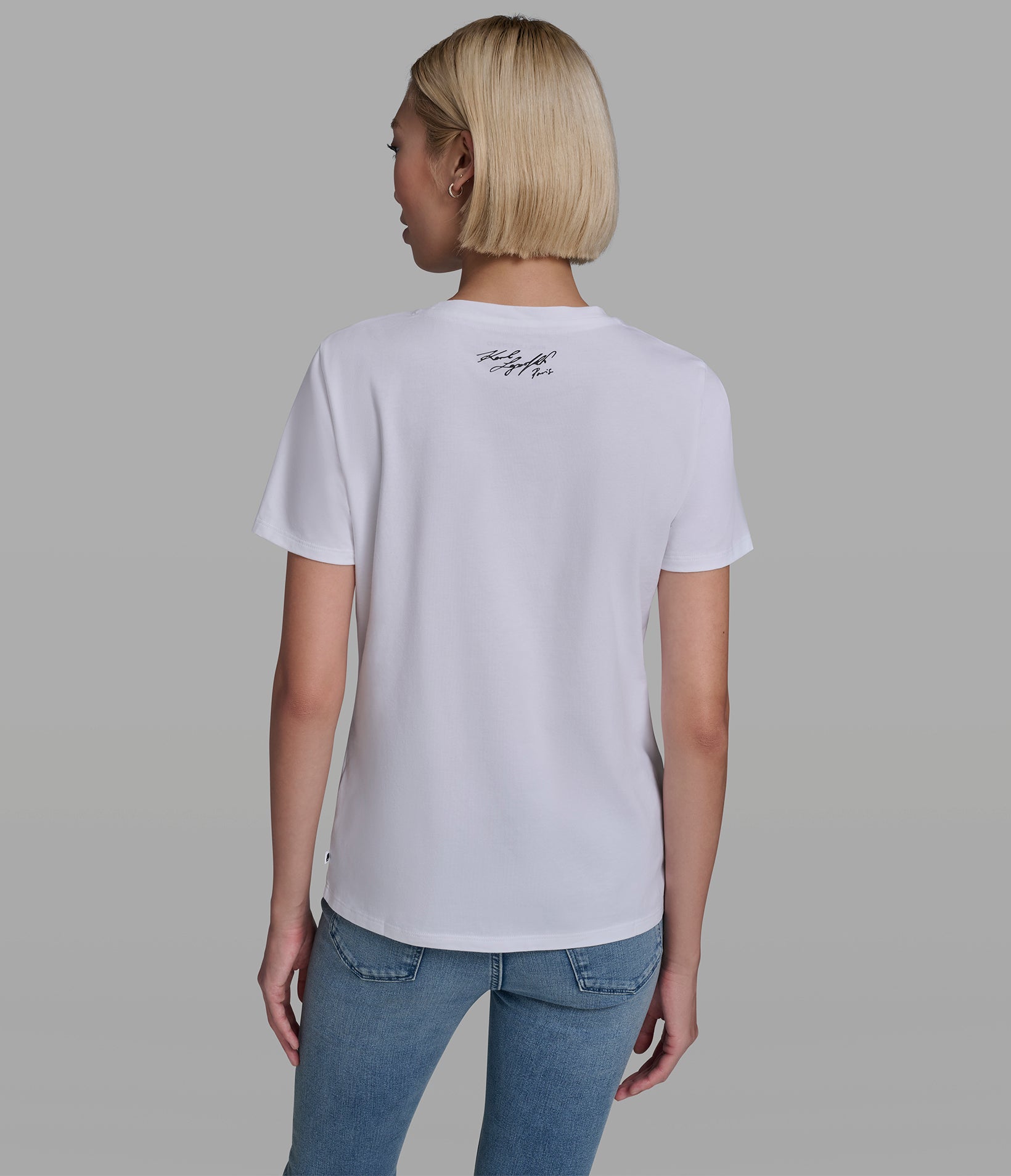 Atelier Duo Logo Tee | Tees & Tanks | Karl Lagerfeld Paris