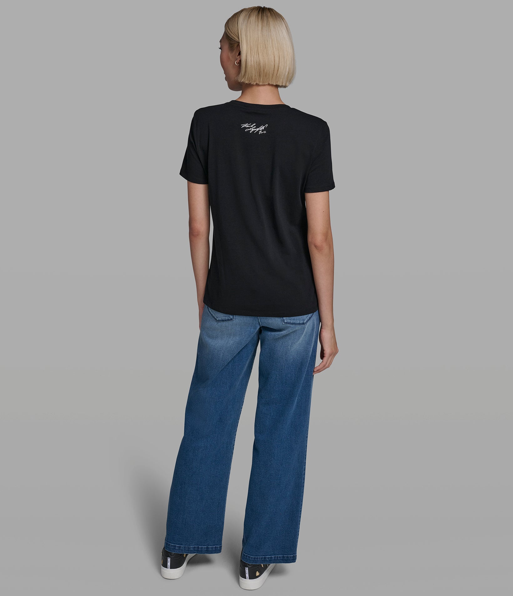 SEQUIN SUNGLASSES LOGO TEE VIEW 5 | New Women's Clothing