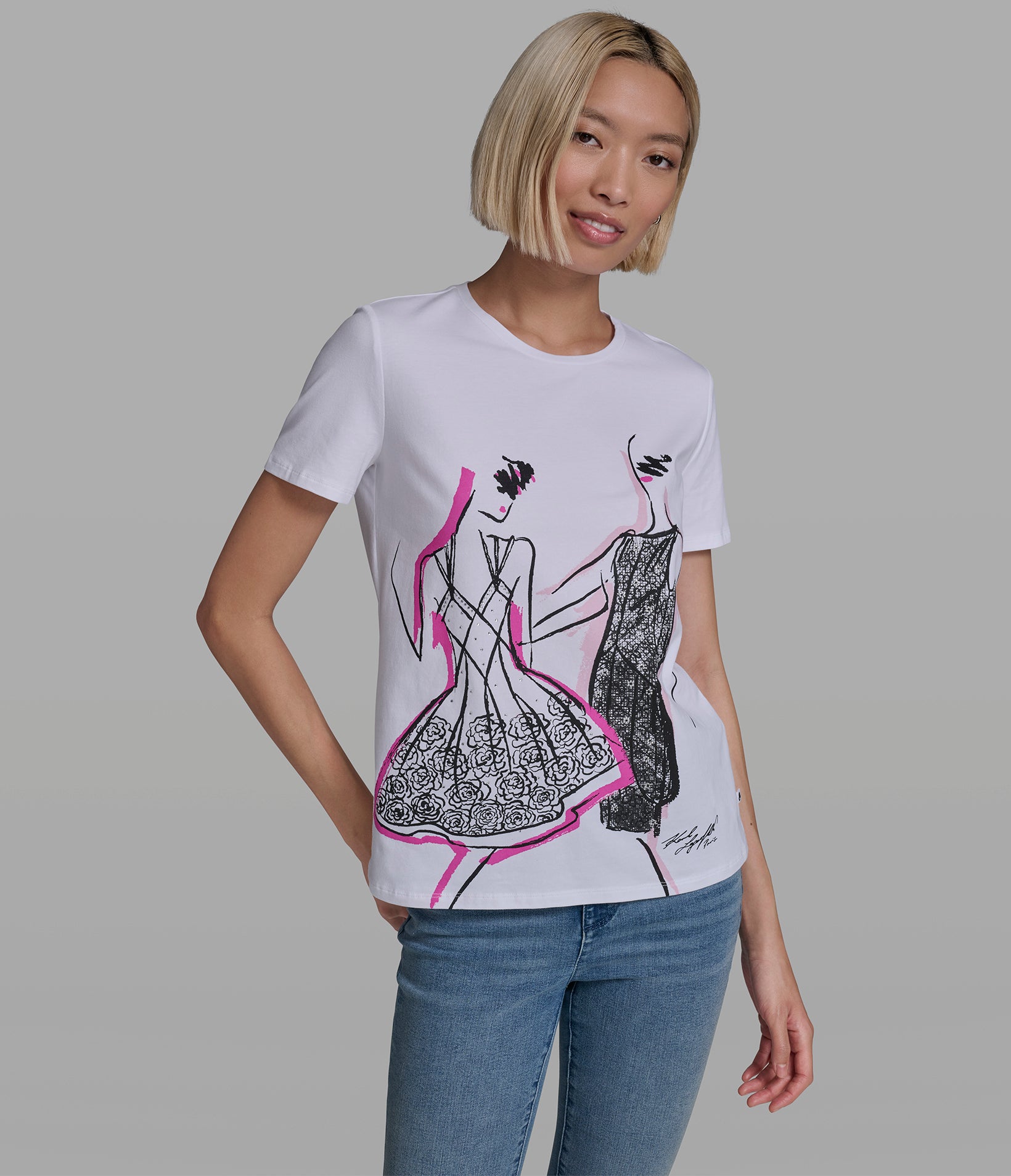 SKETCH GIRLS LOGO TEE View 1 | Products