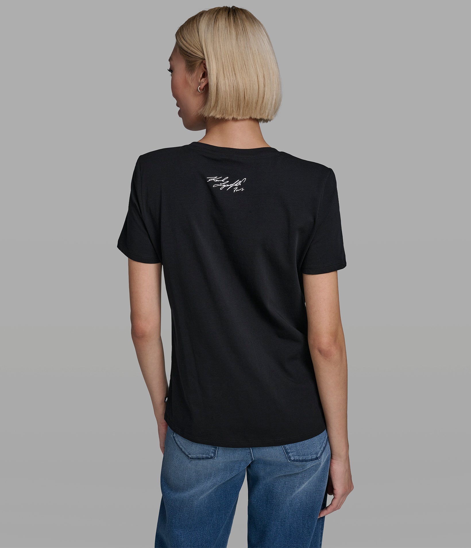 SEQUIN KARL LOGO TEE View 2 | New Arrivals