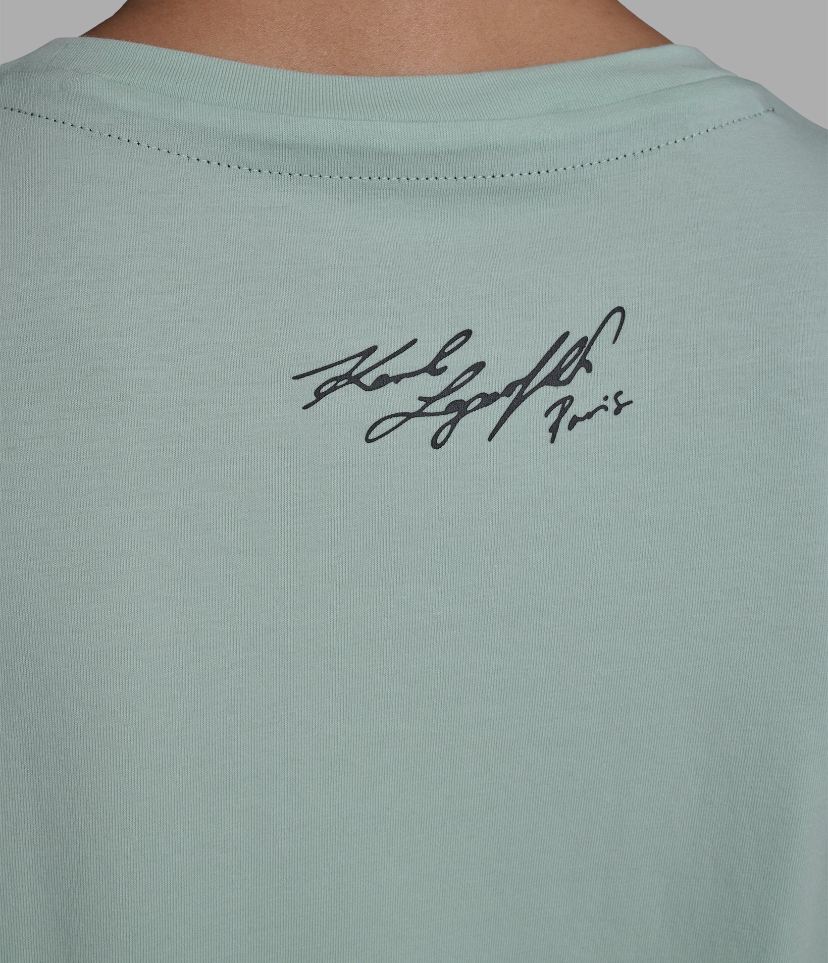 SEQUIN KARL LOGO TEE VIEW 6 | Women's Clothing