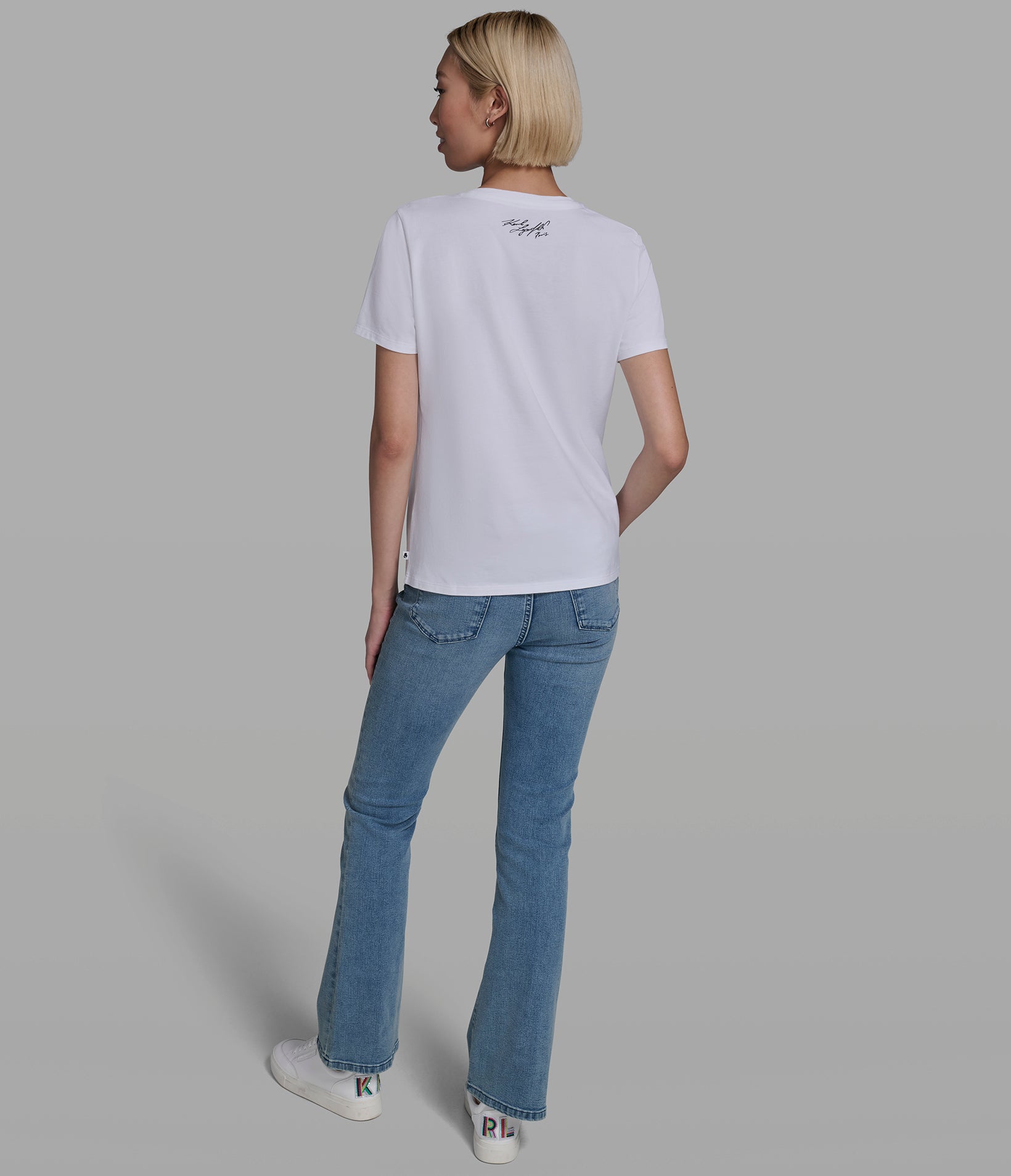 FLORAL HEART LOGO TEE VIEW 5 | New Women's Clothing