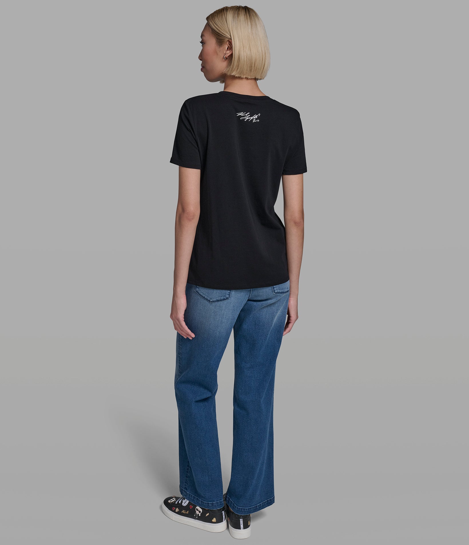 Cotton Jersey Jeweled Eiffel Tower Tee | Tees & Tanks | Karl