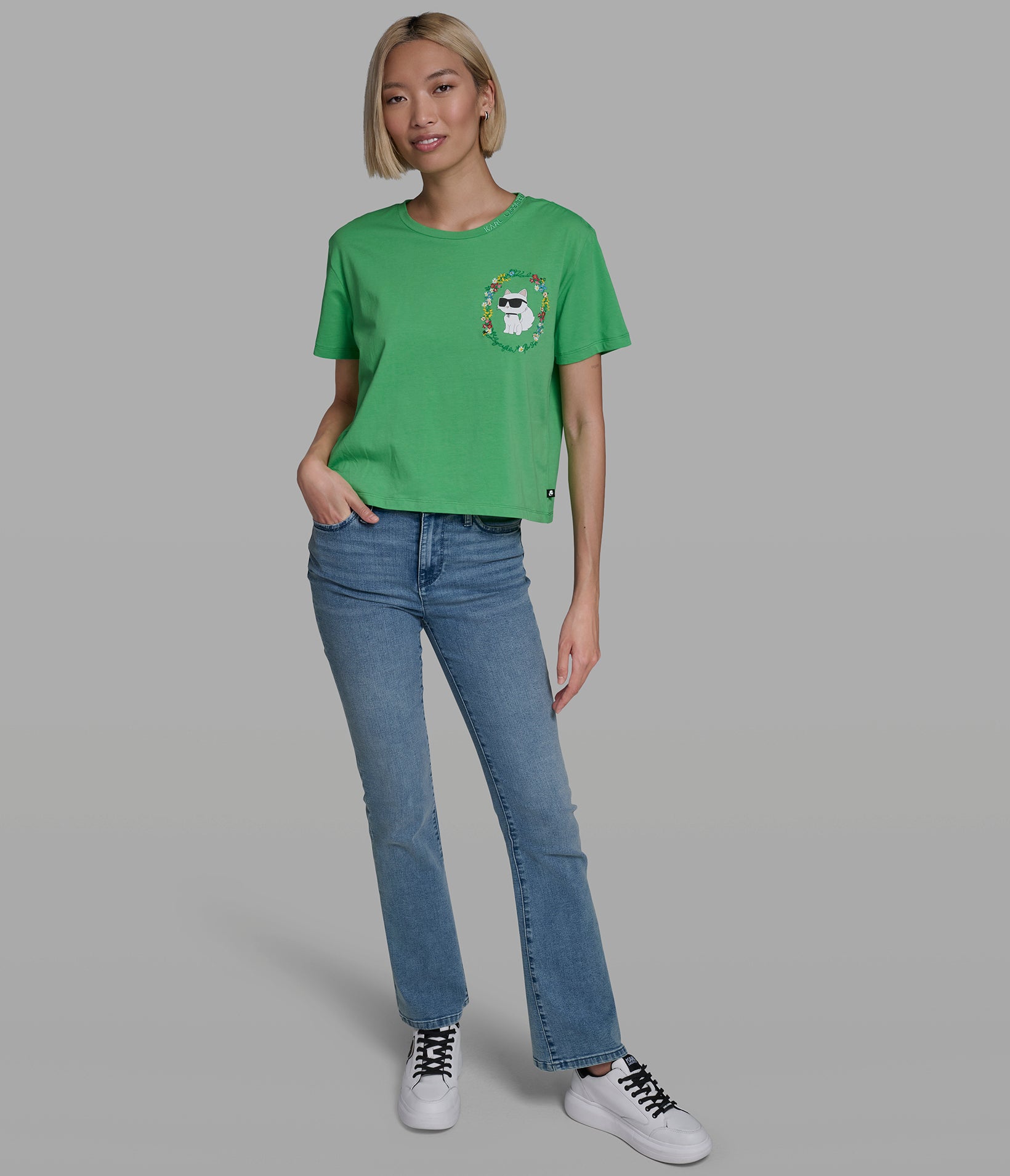 FLORAL FRAME CHOUPETTE TEE VIEW 4 | New Women's Clothing