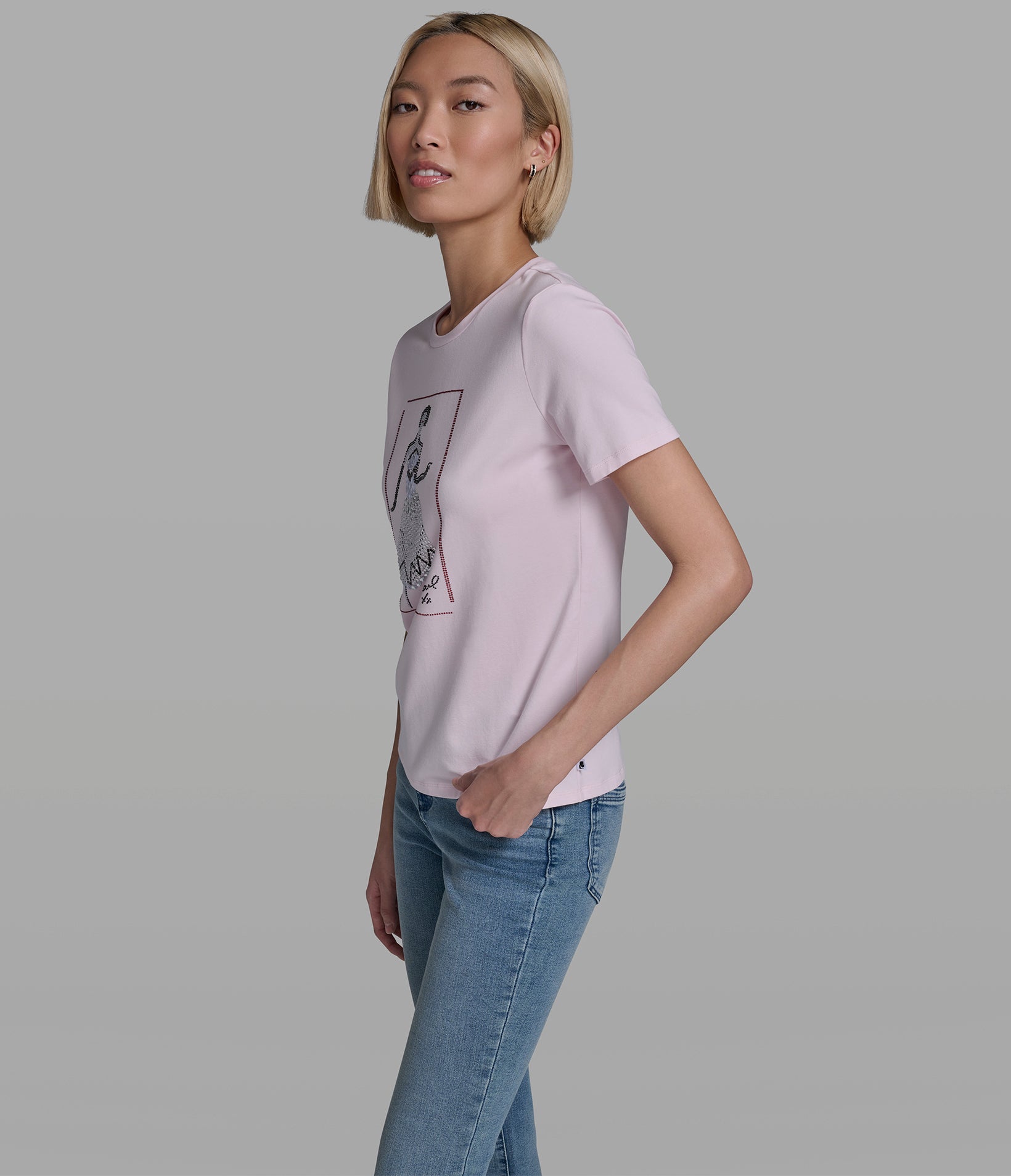 EMBELLISHED SKETCH LOGO TEE VIEW 3