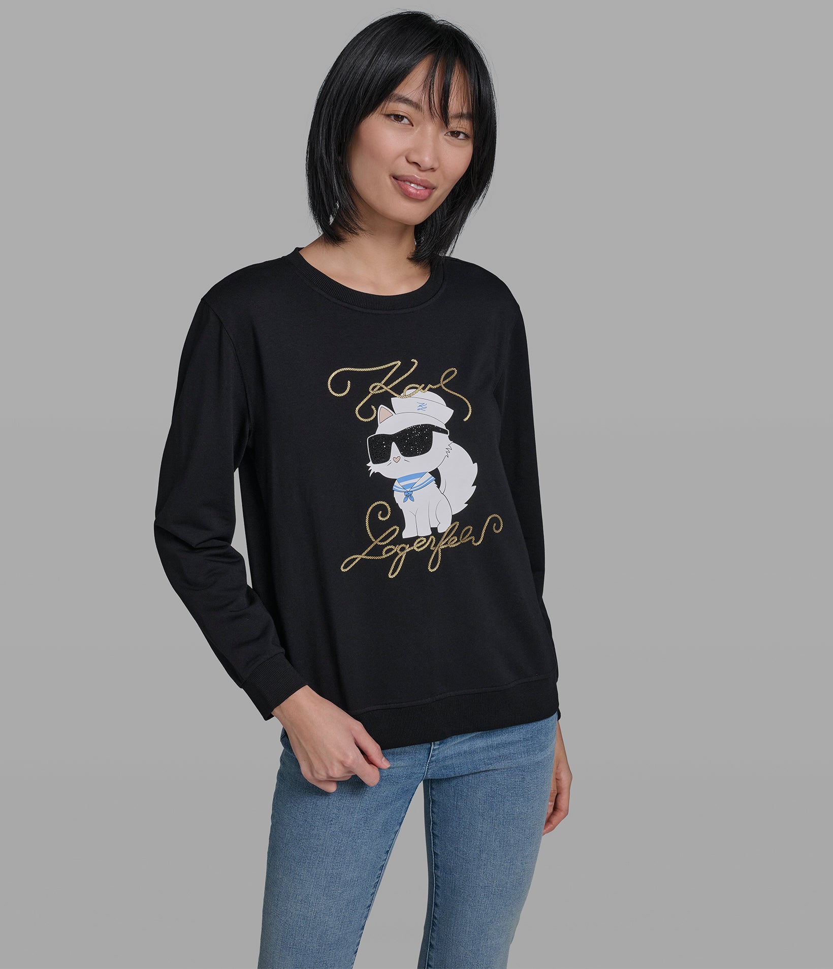 Sailor Choupette Sweatshirt | Athleisure | Karl Lagerfeld Paris