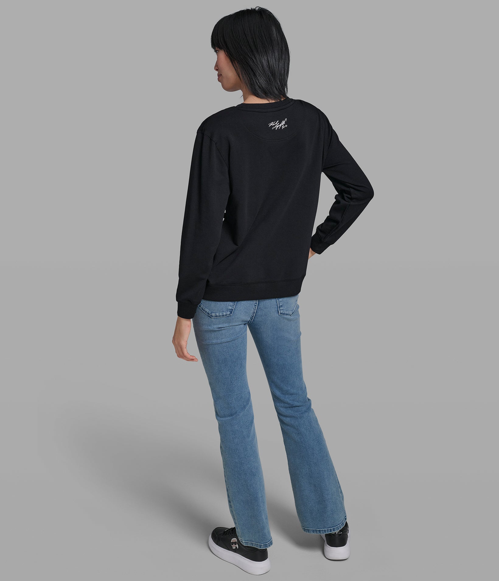 PEEKING DUO STRIPE SWEATSHIRT VIEW 5 | Women's Clothing