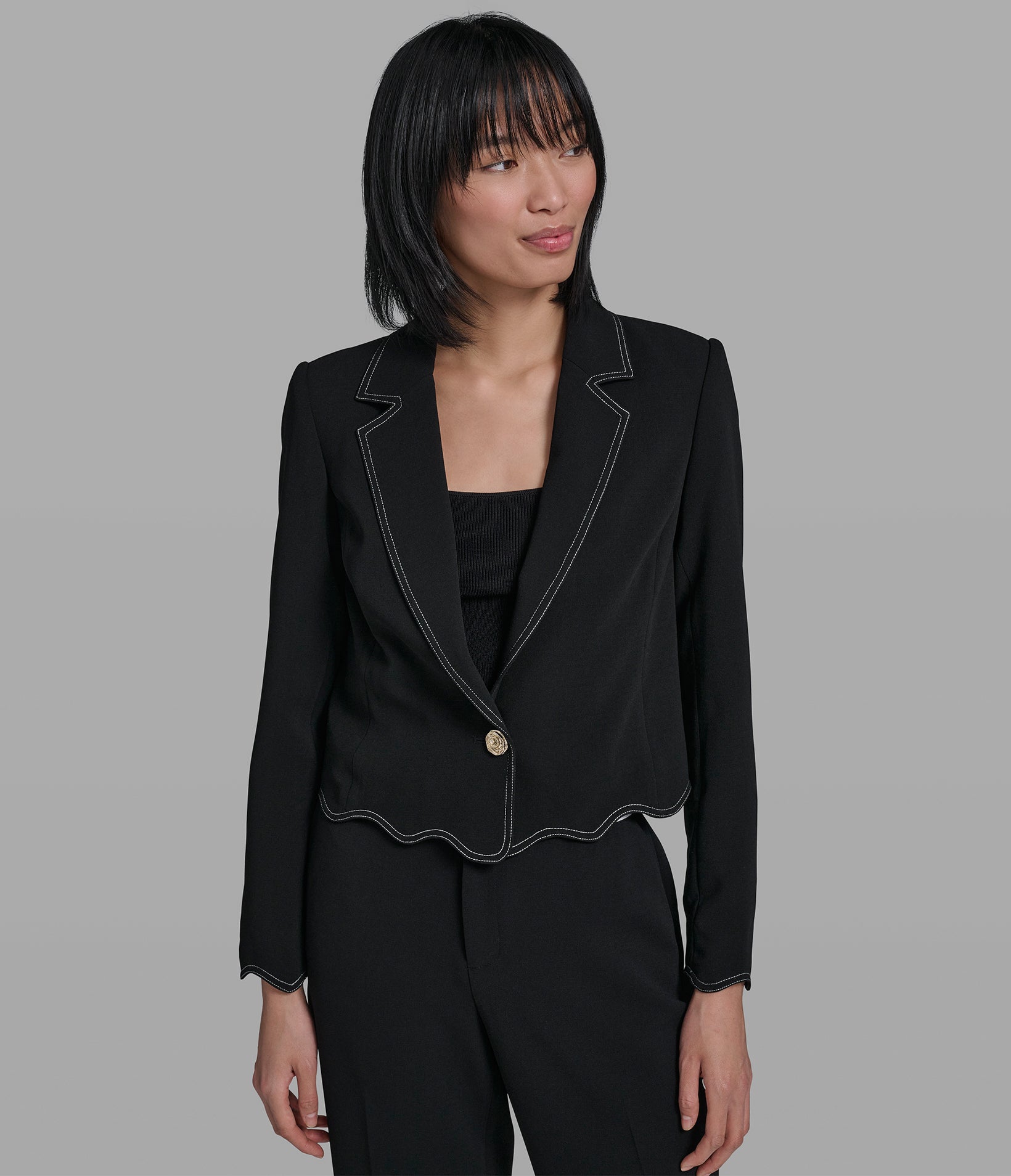 SCALLOPED BLAZER VIEW 1