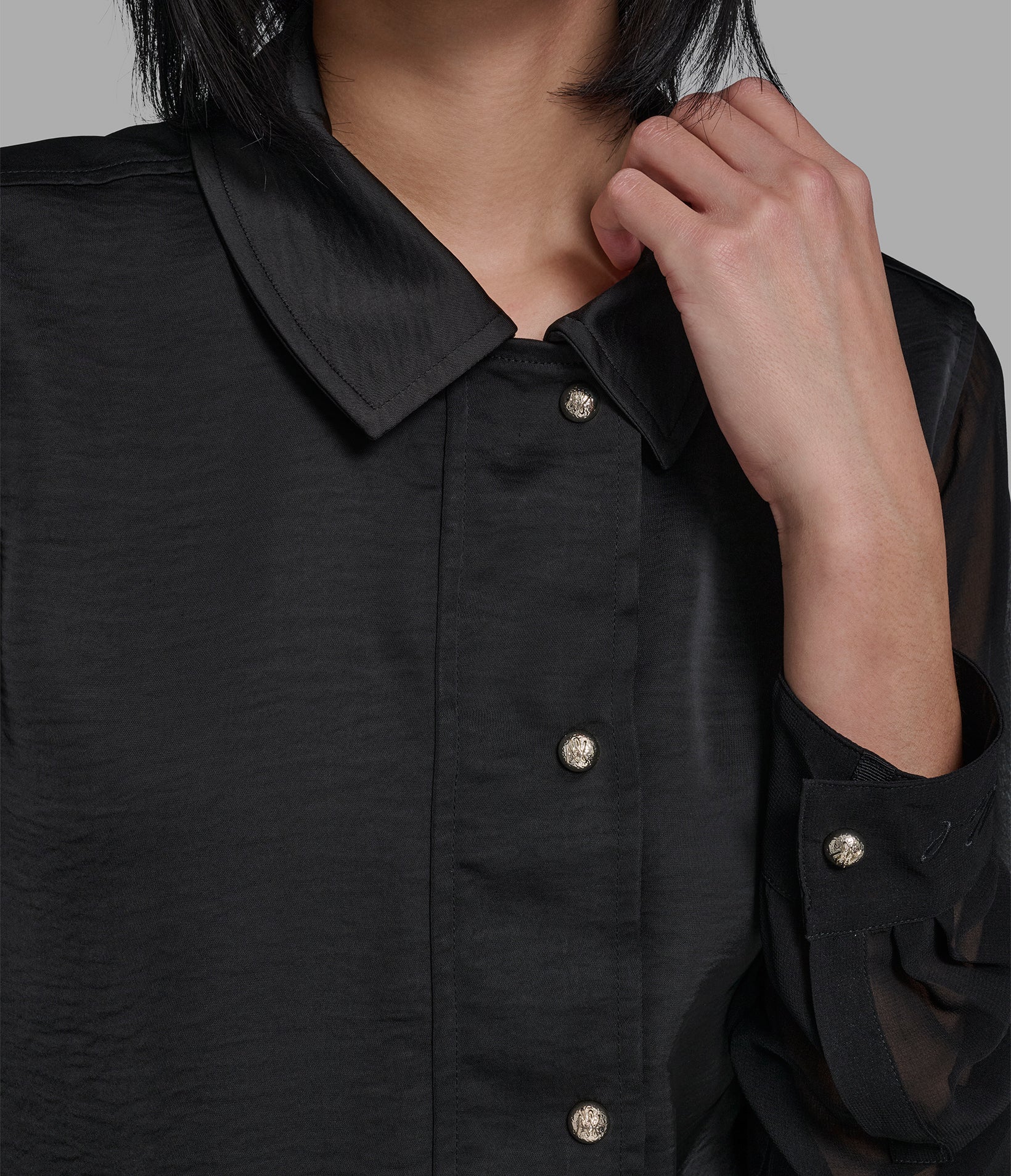 Button And Zip Shirt | Jackets & Blazers | Karl Lagerfeld Paris