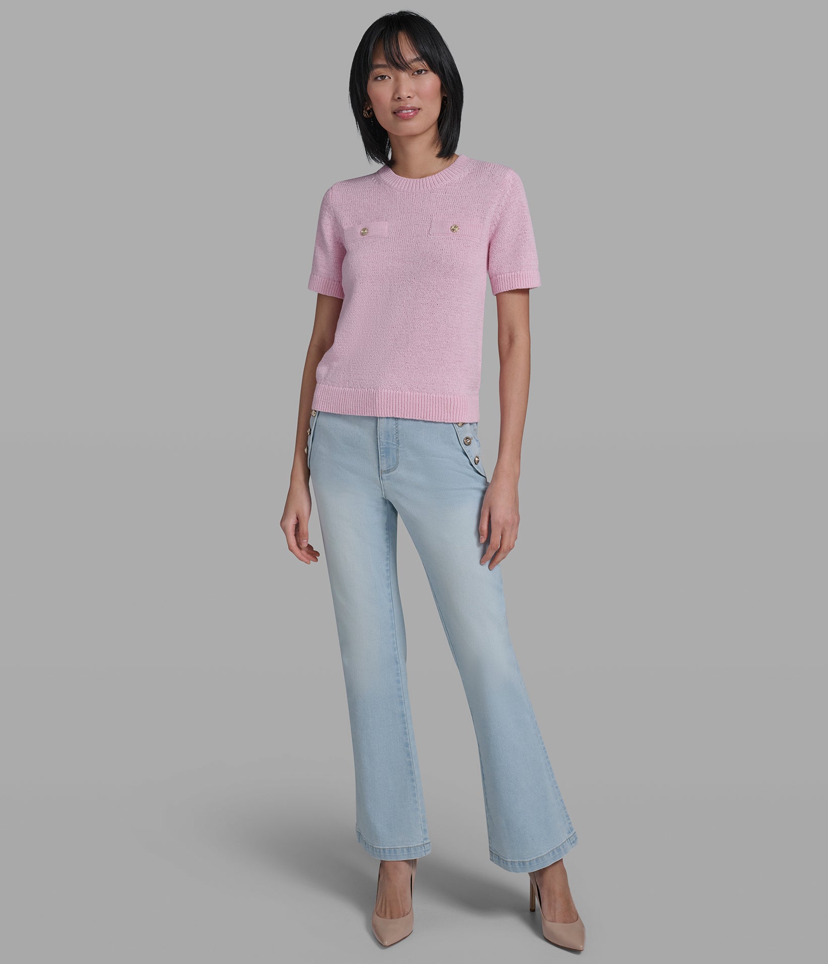 SHORT SLEEVE SWEATER VIEW 3 | Online Exclusive