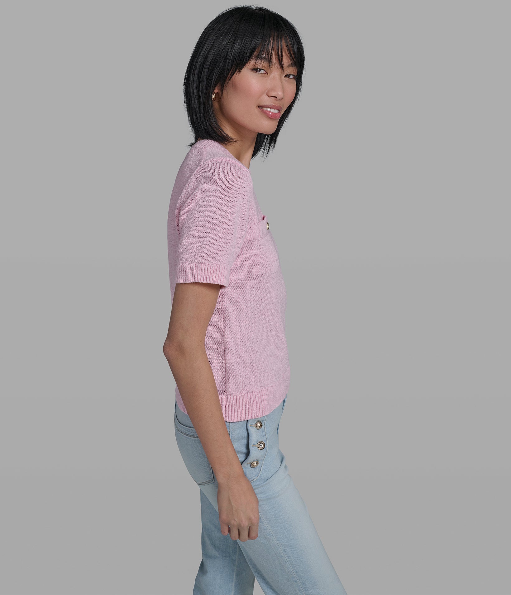 SHORT SLEEVE SWEATER View 2 | New Women's Clothing