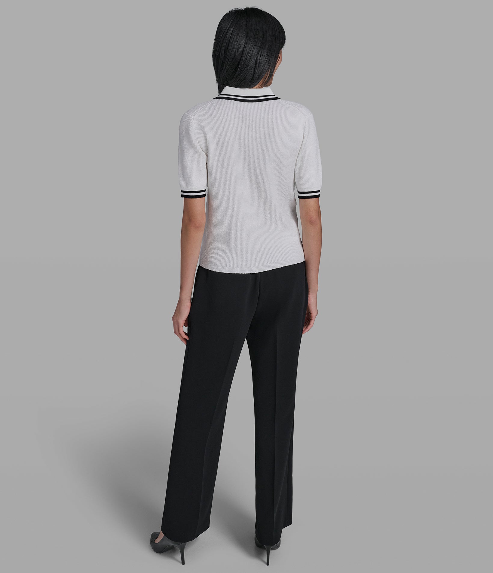 COLLARED SWEATER POLO VIEW 5 | Women's Tops & Sweaters