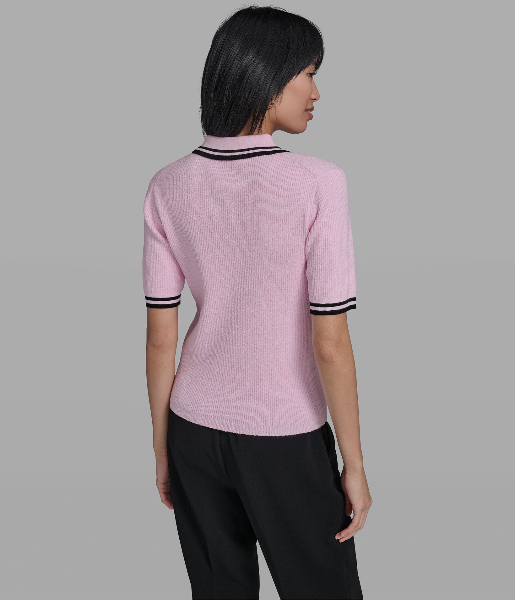 CONTRAST KNIT POLO View 2 | New Arrivals