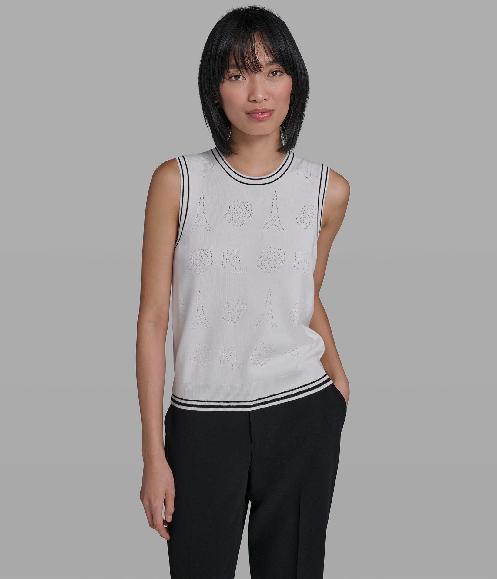 SLEEVELESS SWEATER SHELL View 1 | Women's Tops & Sweaters