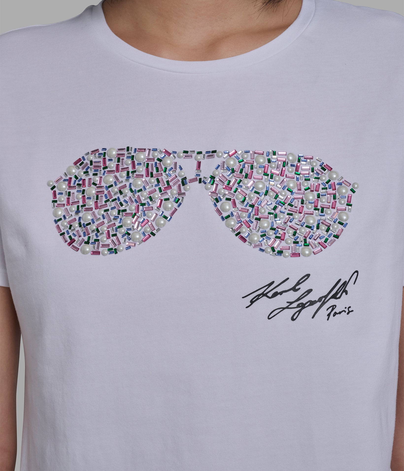 EMBELLISHED SUNGLASSES TEE VIEW 7 | Women's Tees & Tanks