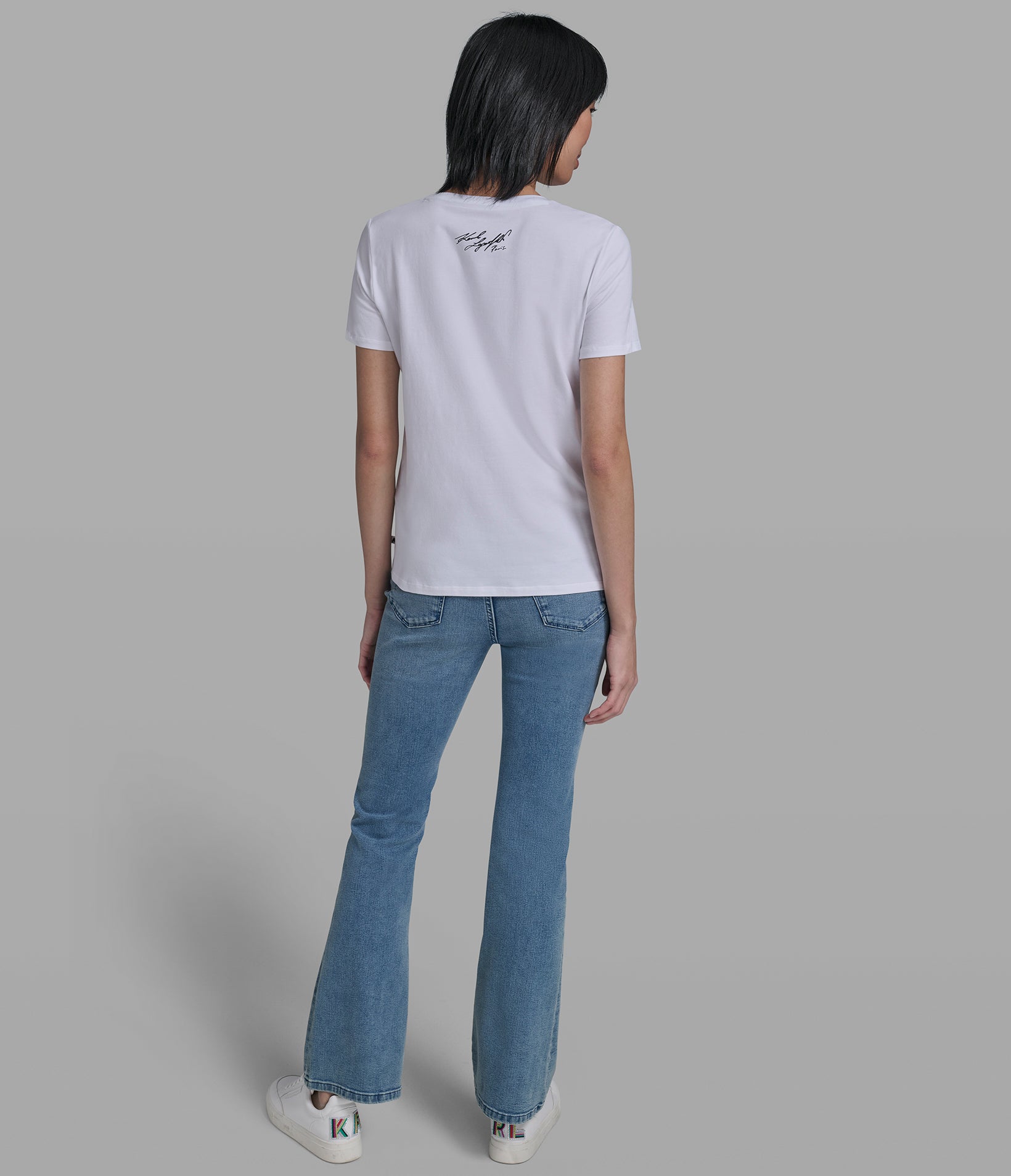 EMBELLISHED BONJOUR GRAPHIC TEE VIEW 5 | Women's Tees & Tanks