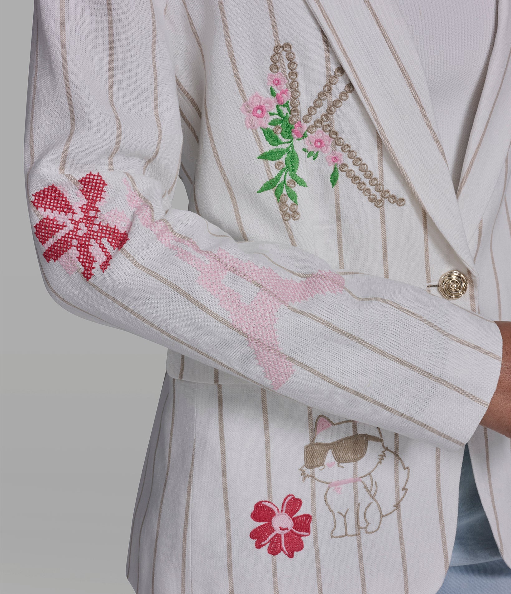 WHIMSY STRIPED BLAZER VIEW 6 | Jackets & Coats