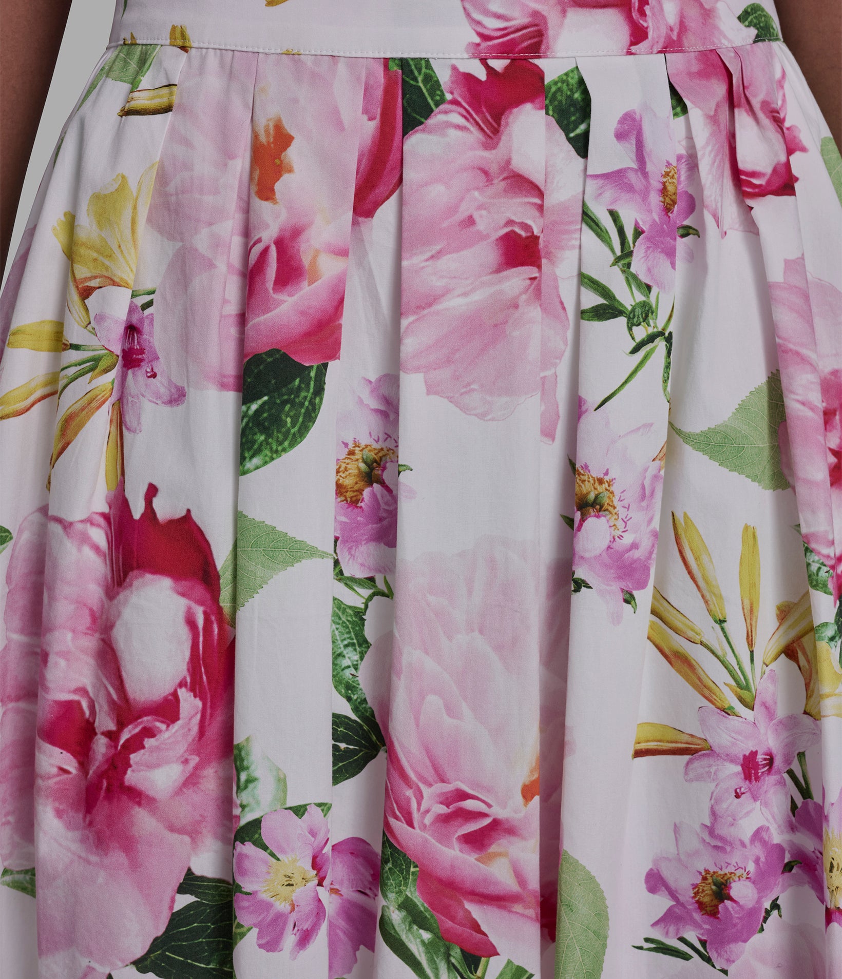 FLORAL PLEATED MIDI SKIRT VIEW 6 | Women's Pants & Skirts
