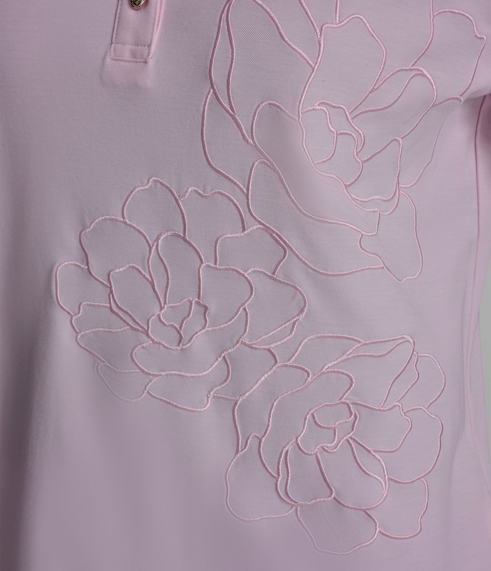 SHORT SLEEVE FLORAL KNIT POLO VIEW 6 | Women's Tops & Sweaters