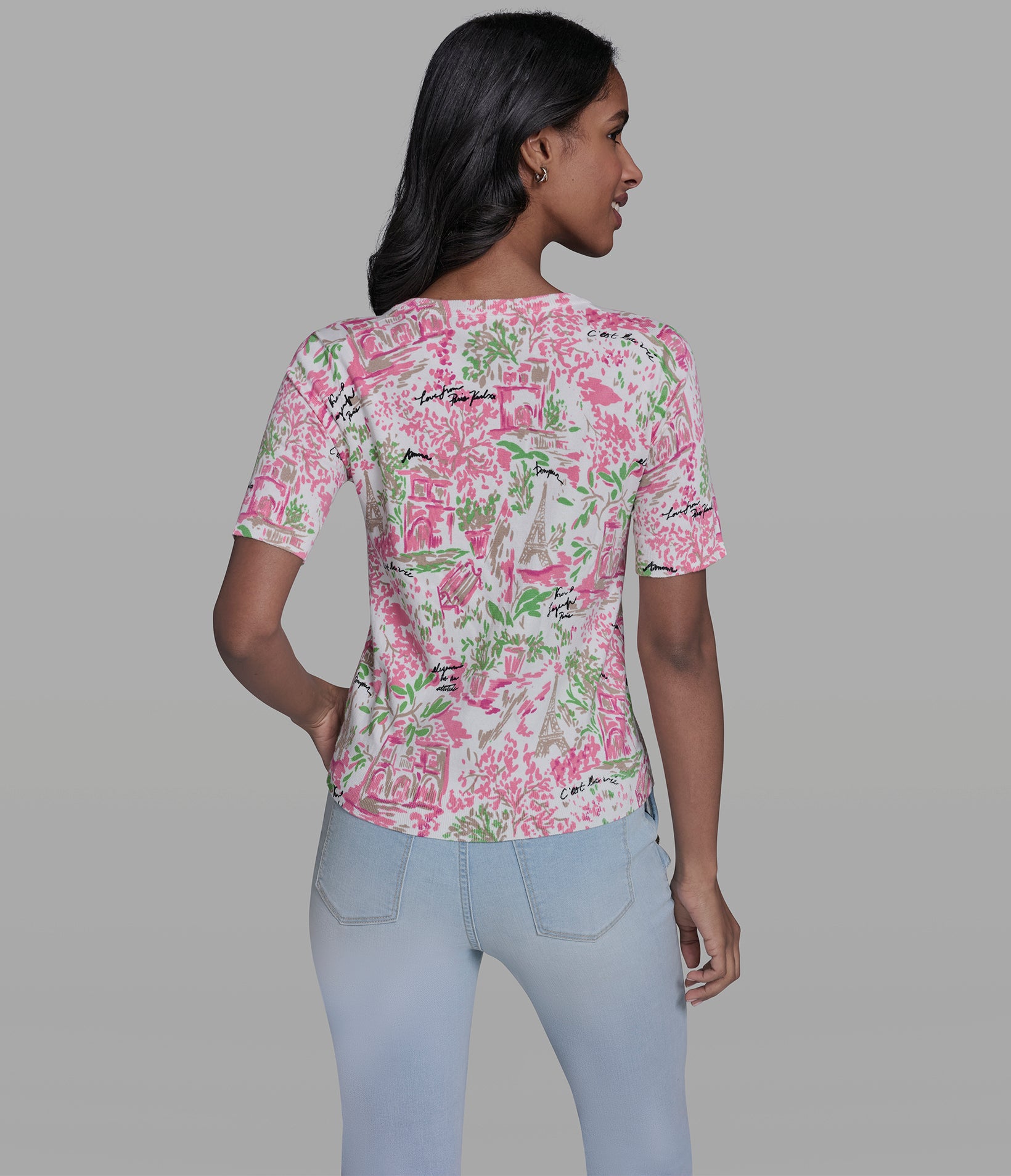 FLORAL CONVERSATIONAL PRINT SWEATER View 2 | New Arrivals