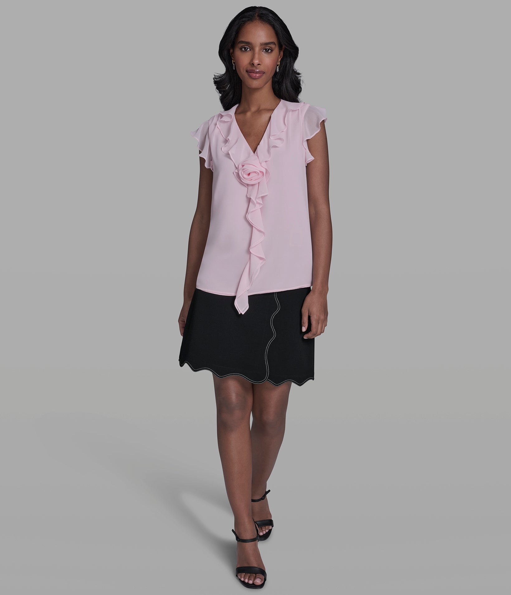 ROSETTE RUFFLE BLOUSE VIEW 5 | Women's Tops & Sweaters