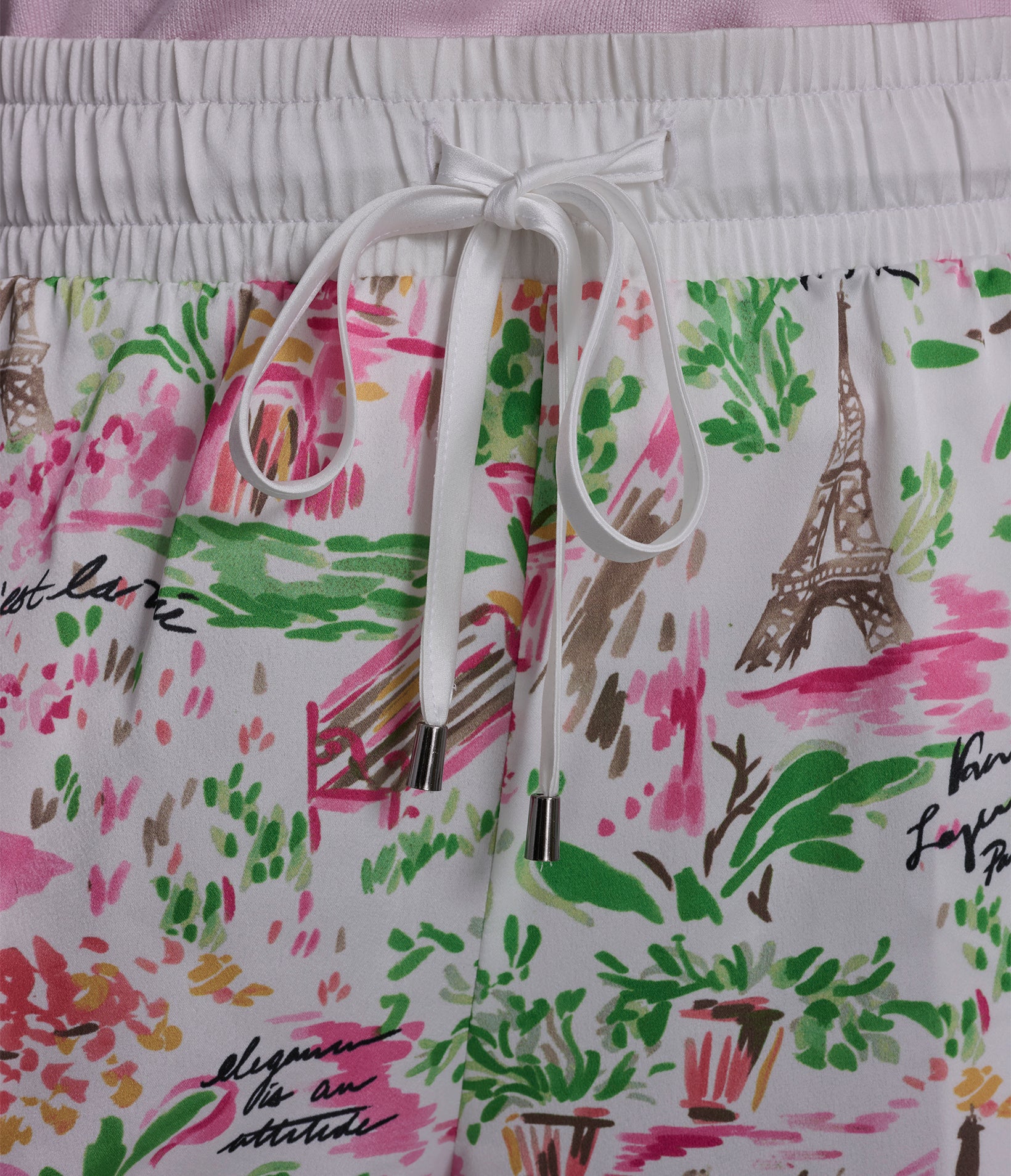 SATIN PRINTED FLORAL PANT VIEW 7 | Women's Pants & Skirts