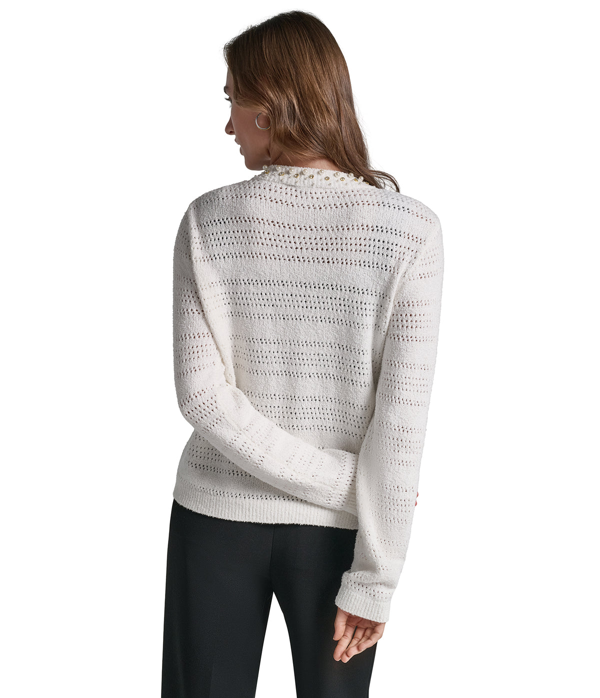 PEARL COLLAR LADY CARDIGAN VIEW 2
