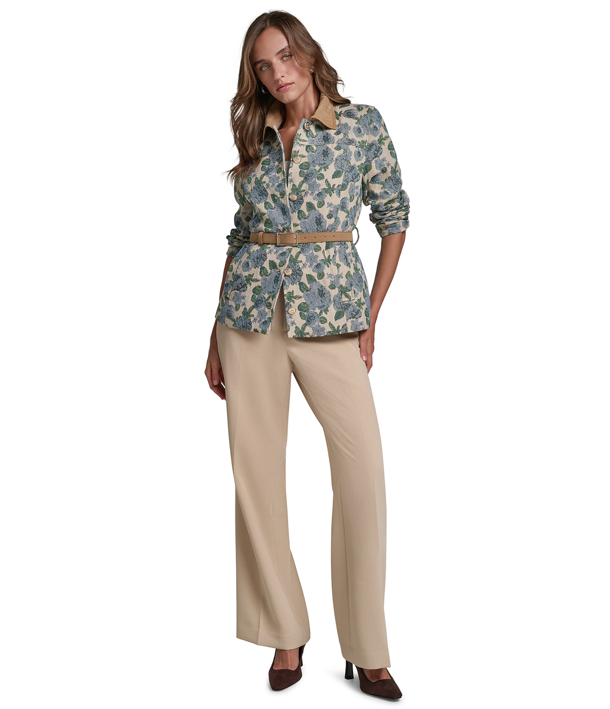 FLORAL BELTED BLAZER VIEW 6