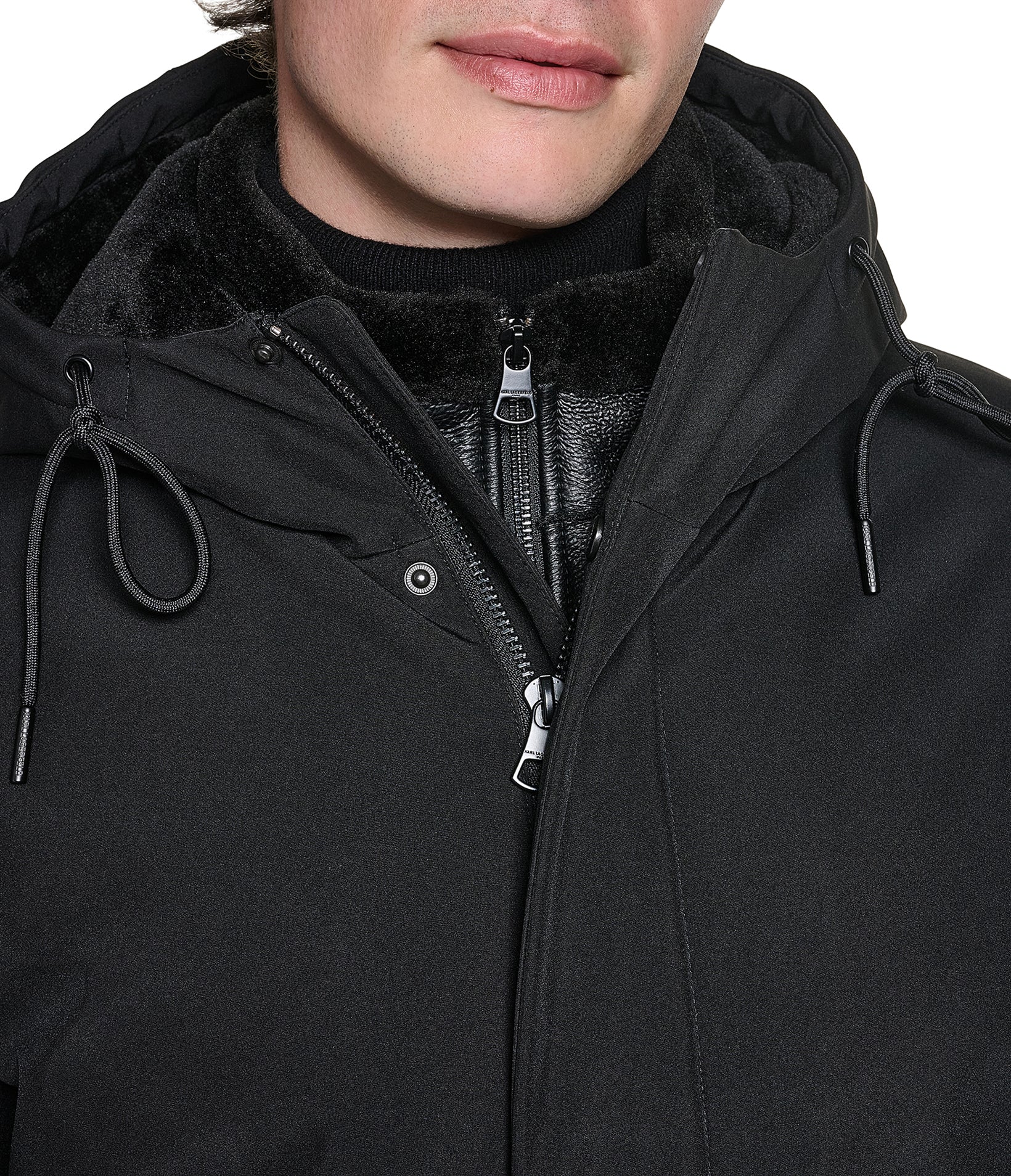 PARKA WITH SHEARLING BIB VIEW 5 | New Men's Arrivals