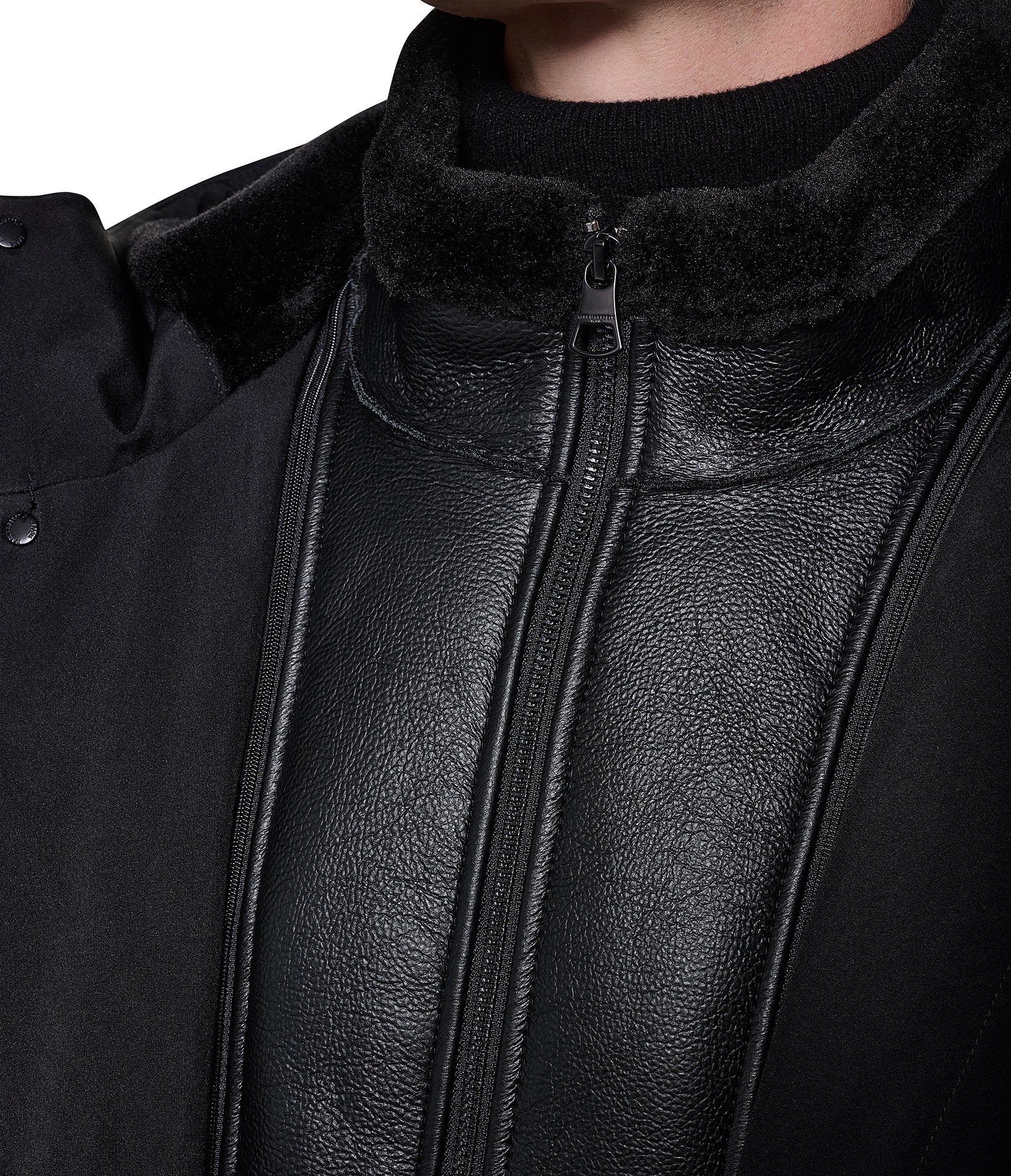 PARKA WITH SHEARLING BIB VIEW 6 | New Men's Arrivals