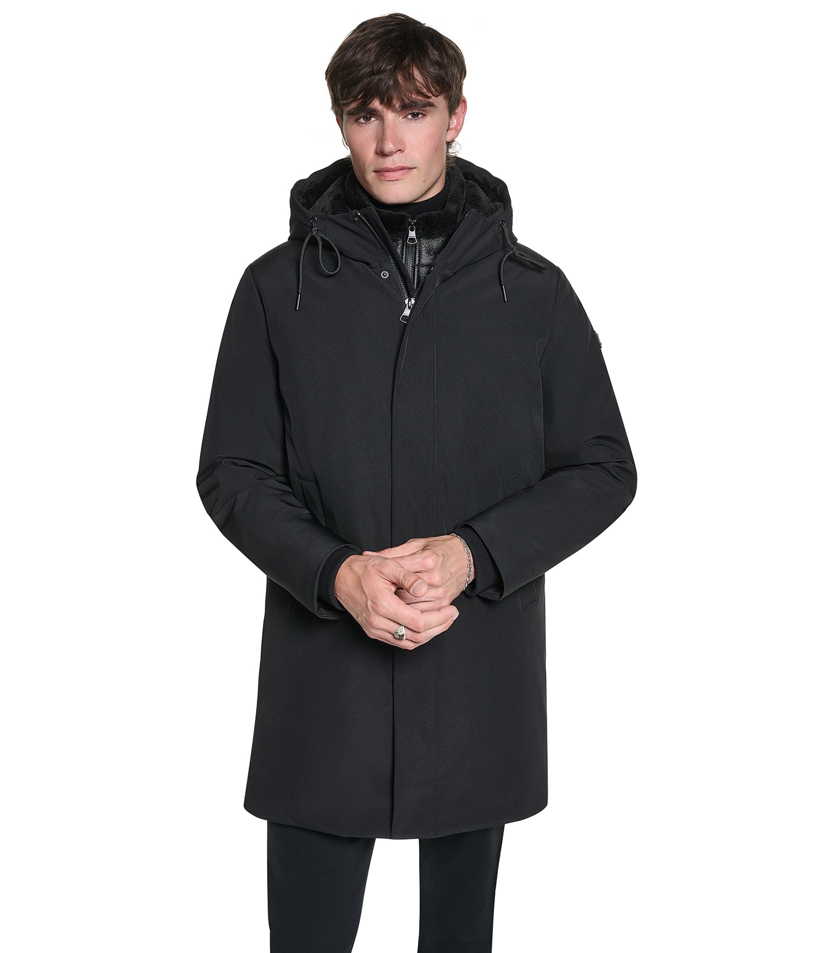 PARKA WITH SHEARLING BIB View 1 | New Men's Arrivals