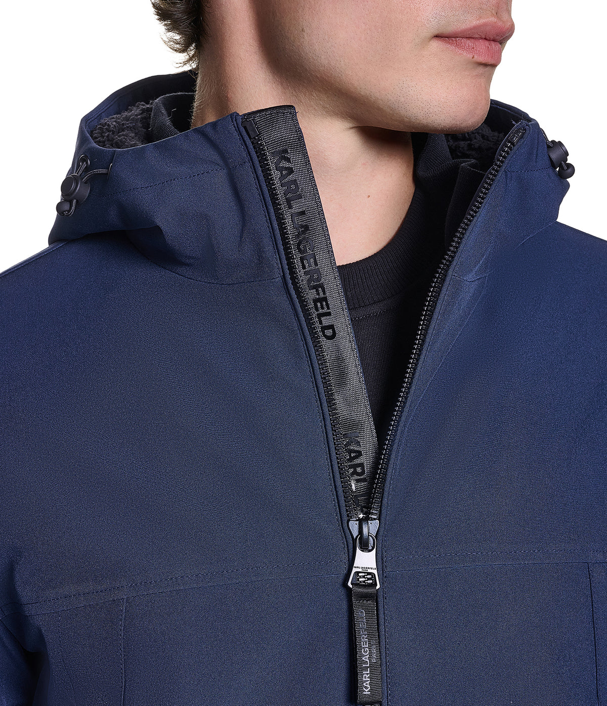 HOODED SHERPA LINED JACKET VIEW 6